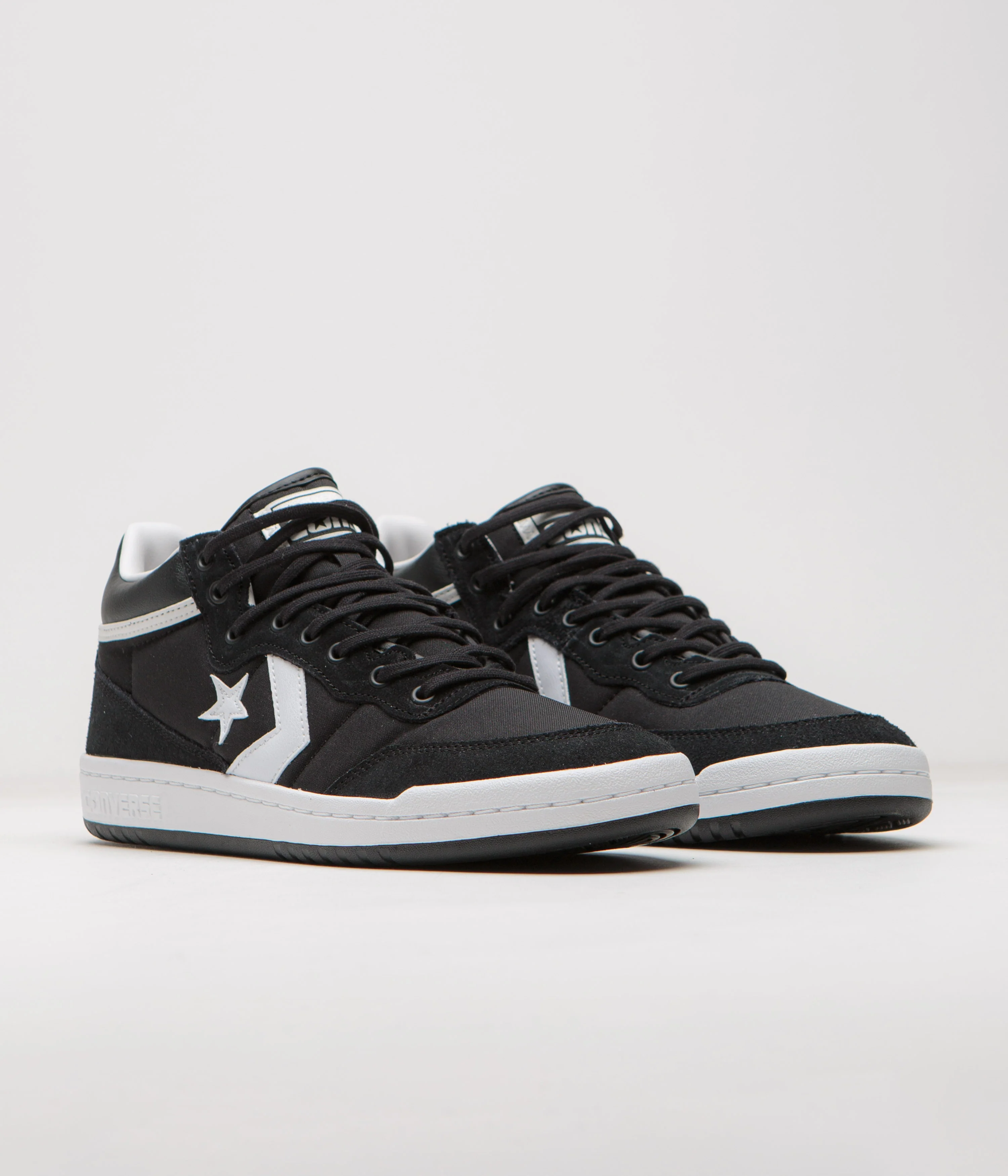 Converse Fastbreak Pro Mid Shoes - Black / White / Black - Image 2