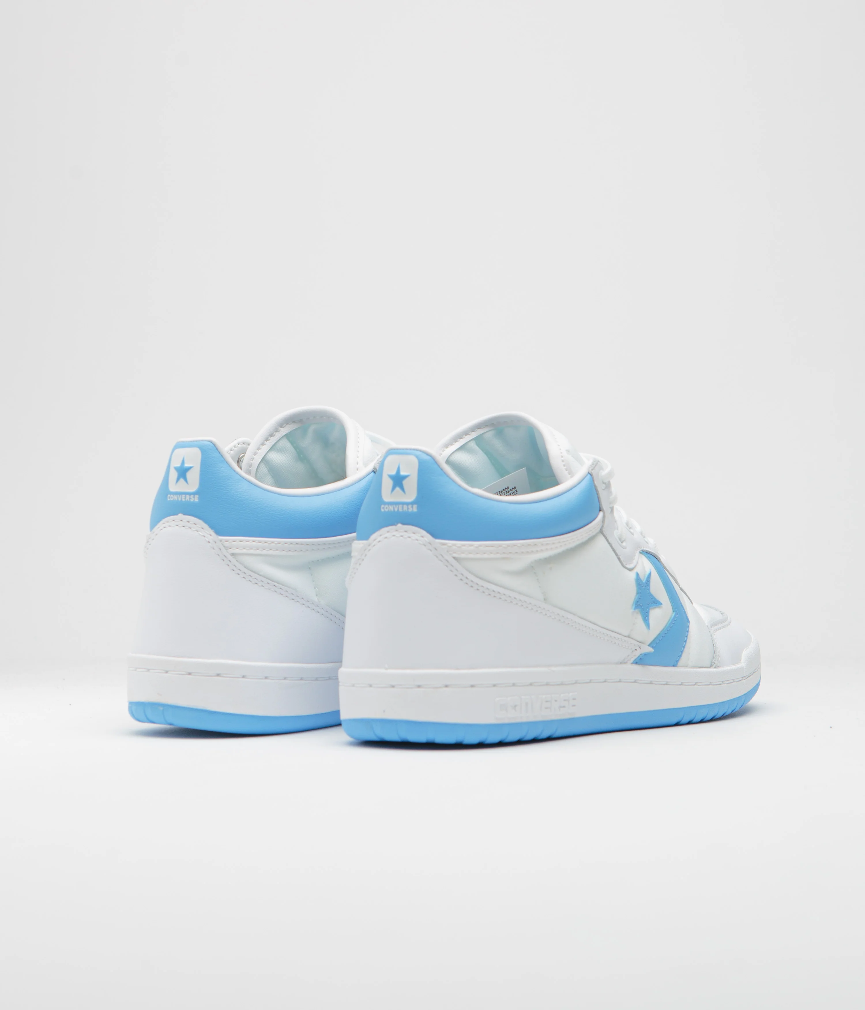 Converse Fastbreak Pro Mid Shoes - White / Light Blue / White - Image 4