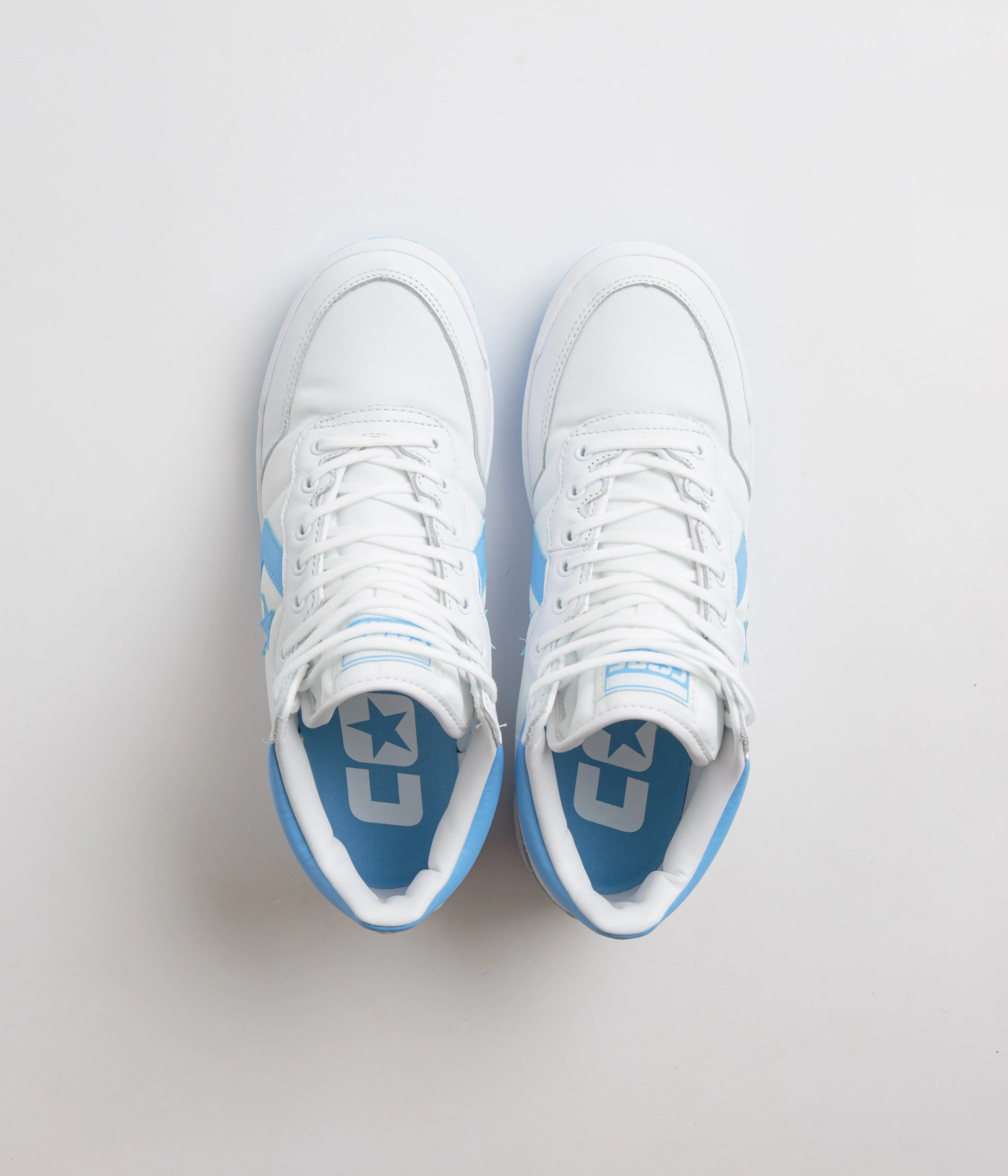 Converse Fastbreak Pro Mid Shoes - White / Light Blue / White - Image 7