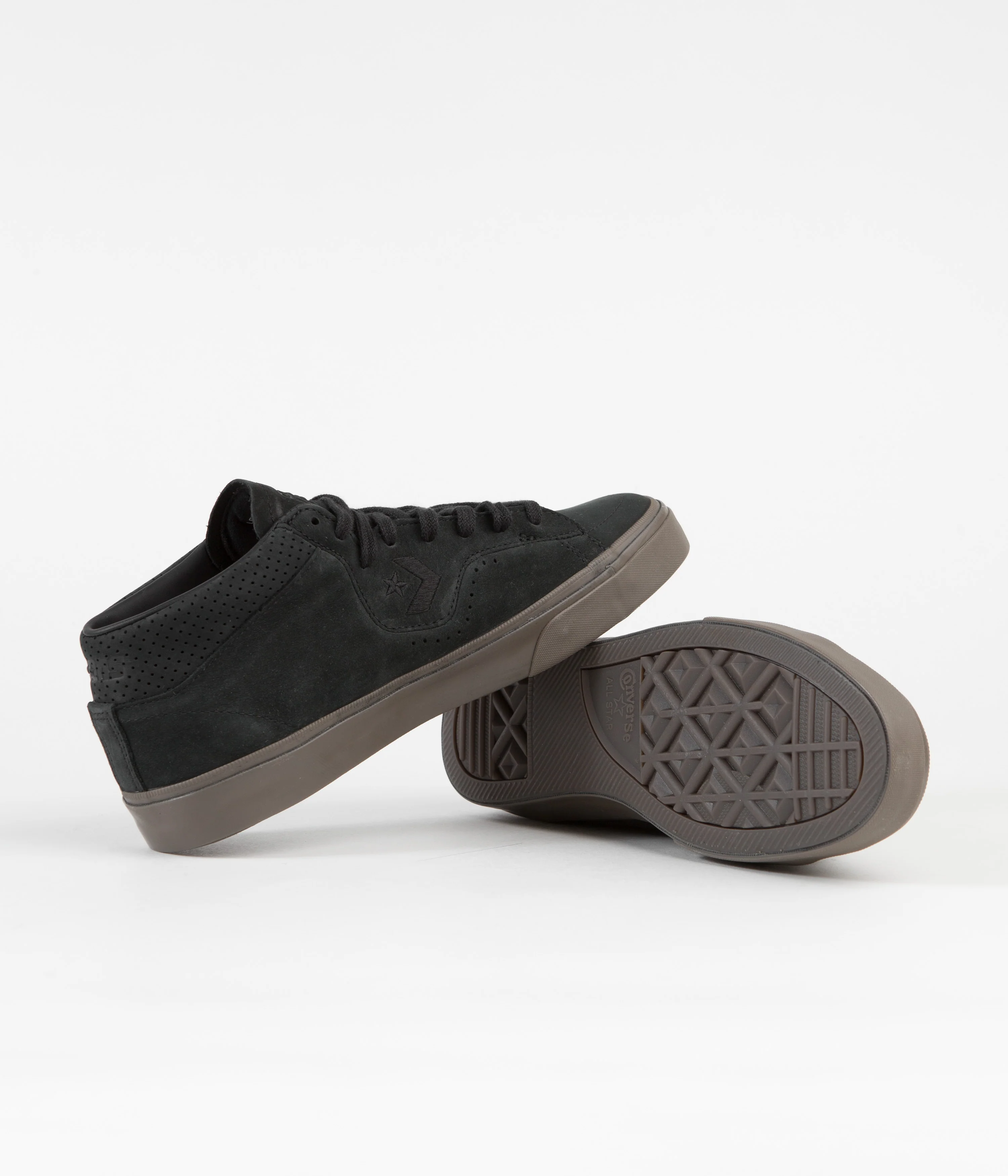 Converse Louie Lopez Pro Mid Shoes - Black / Black / Dark Mushroom - Image 5