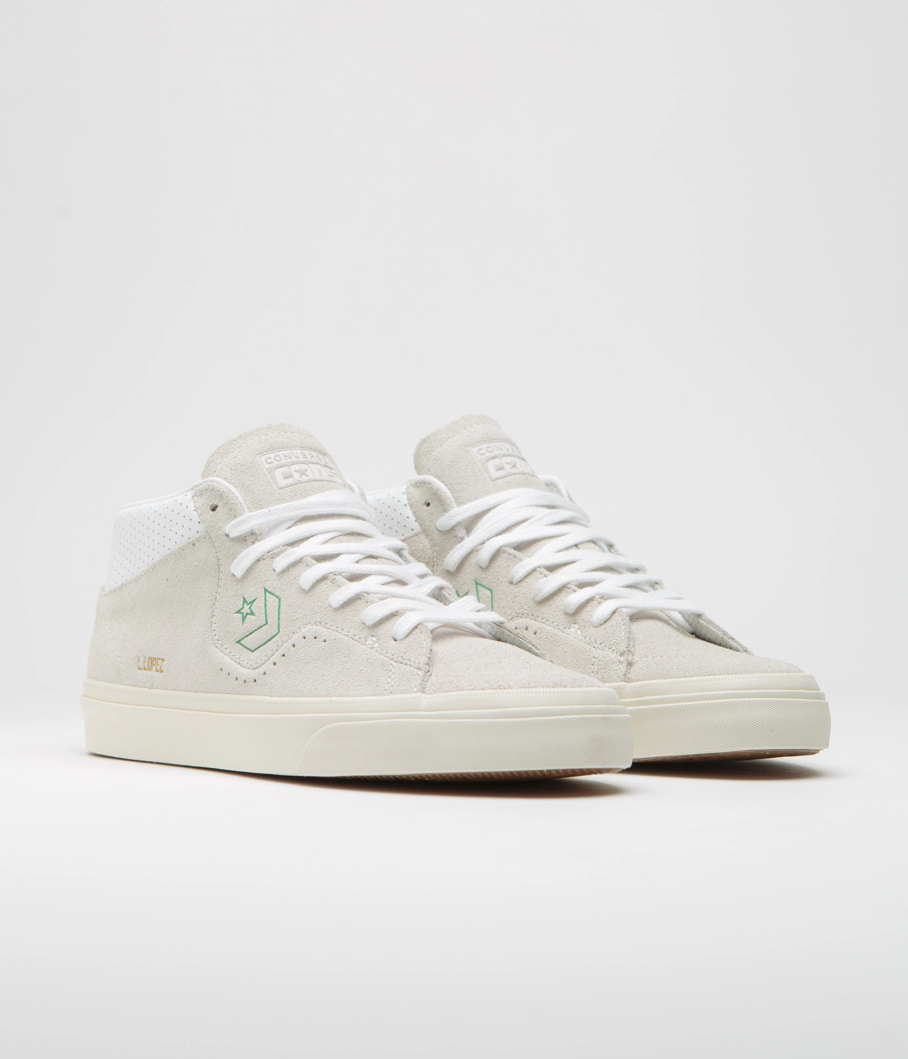 Converse Louie Lopez Pro Mid Shoes - Vaporous Gray / White - Image 2