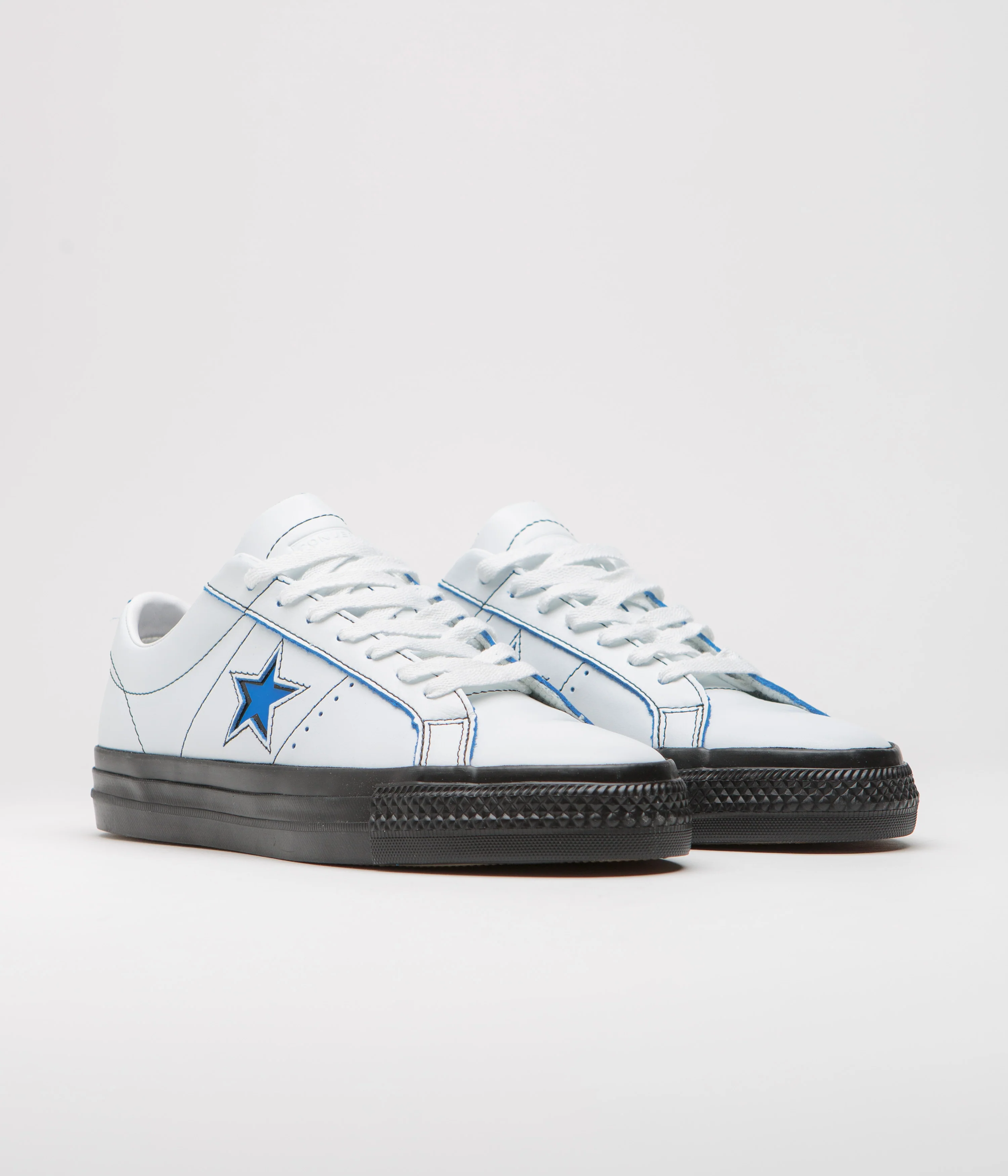Converse One Star Pro Ox Eddie Cernicky Shoes - White / Black / Kinetic Blue - Image 2
