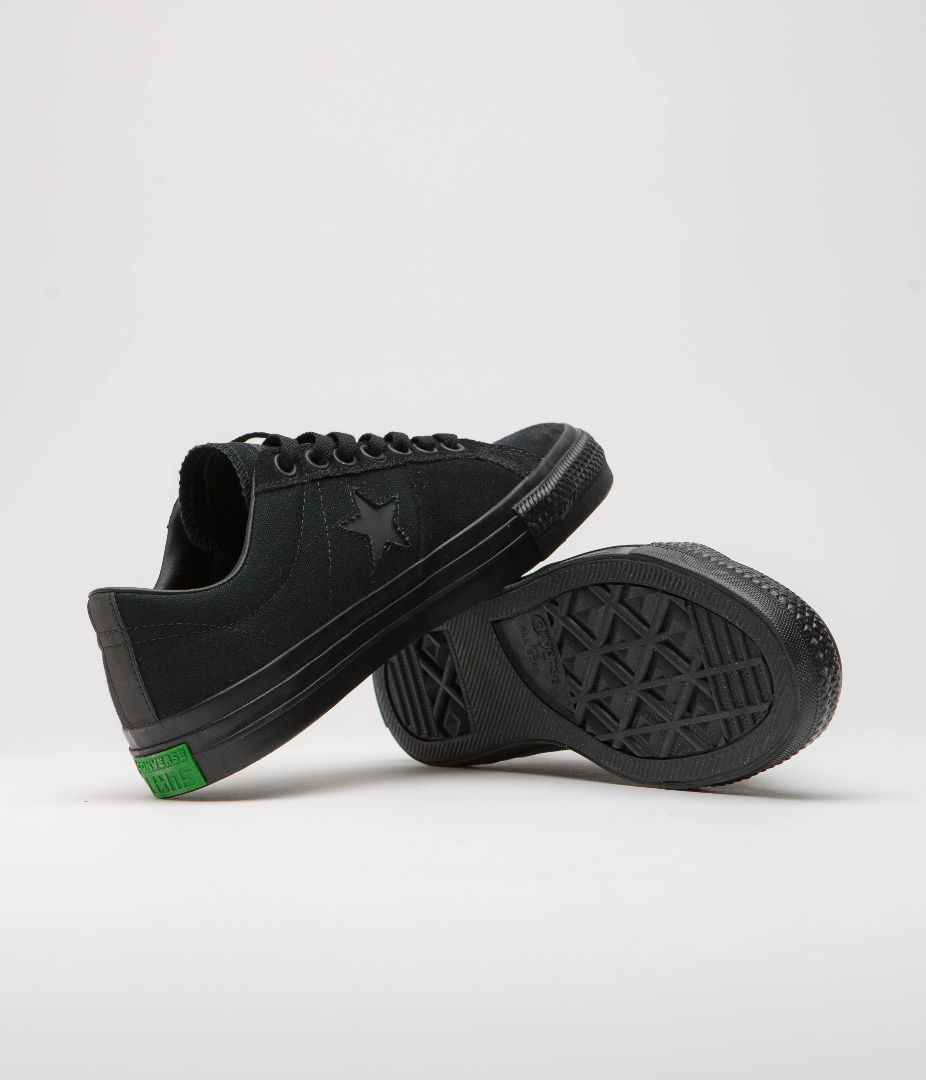 Converse One Star Pro Ox Sean Greene Shoes - Black / Sap Green - Image 5
