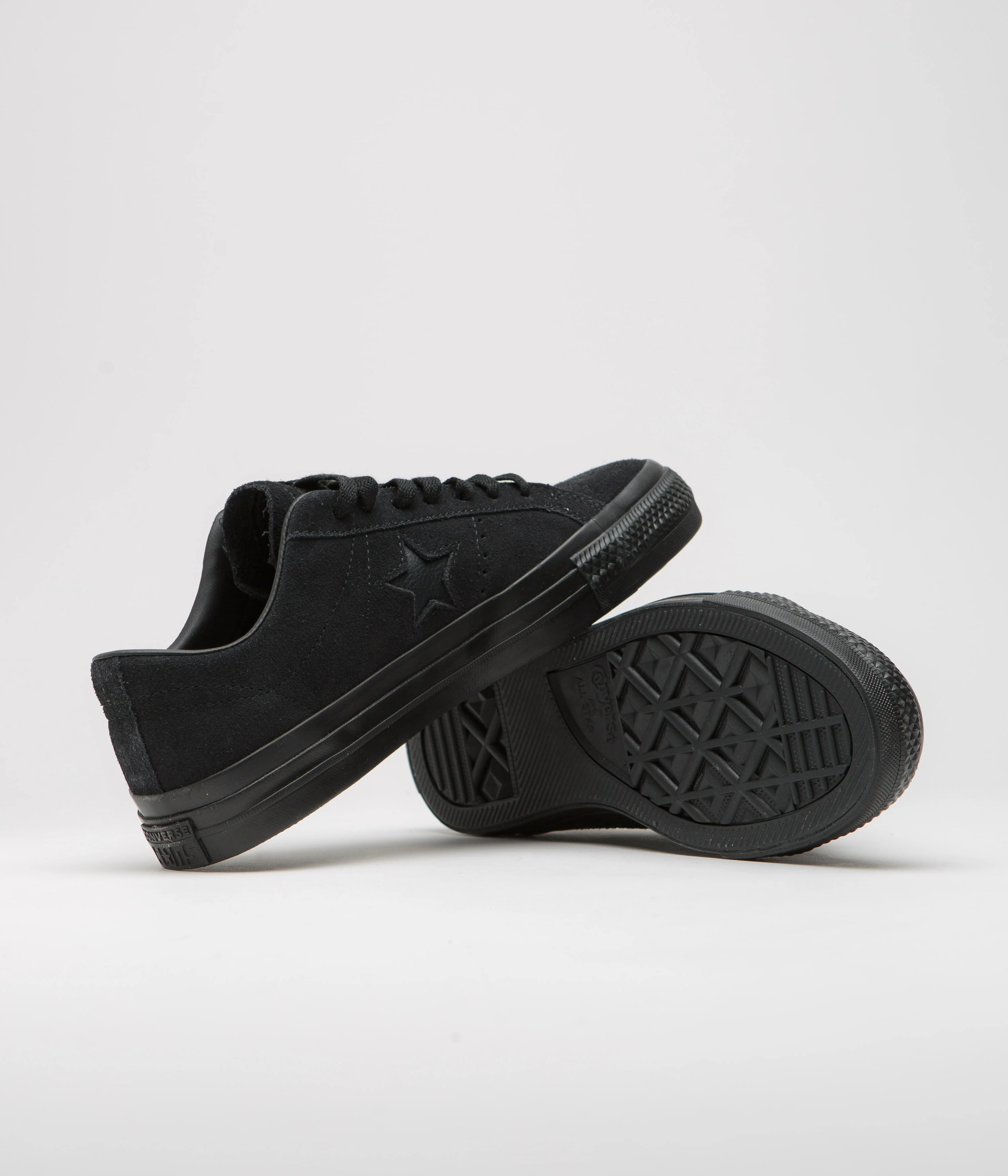 Converse One Star Pro Ox Shoes - Black / Black / Black / Black - Image 5