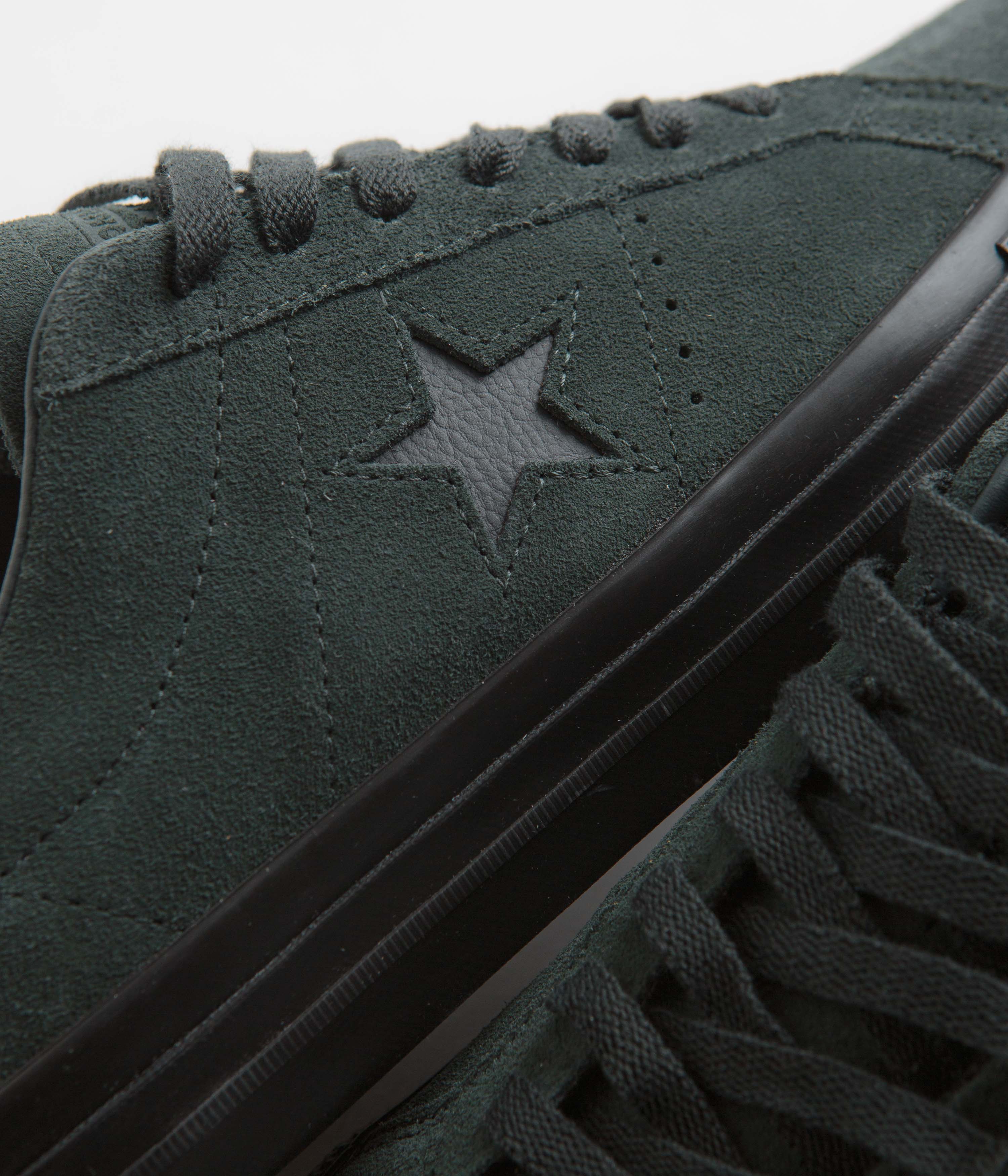 Converse One Star Pro Ox Shoes - Secret Pines / Black / Black - Image 3