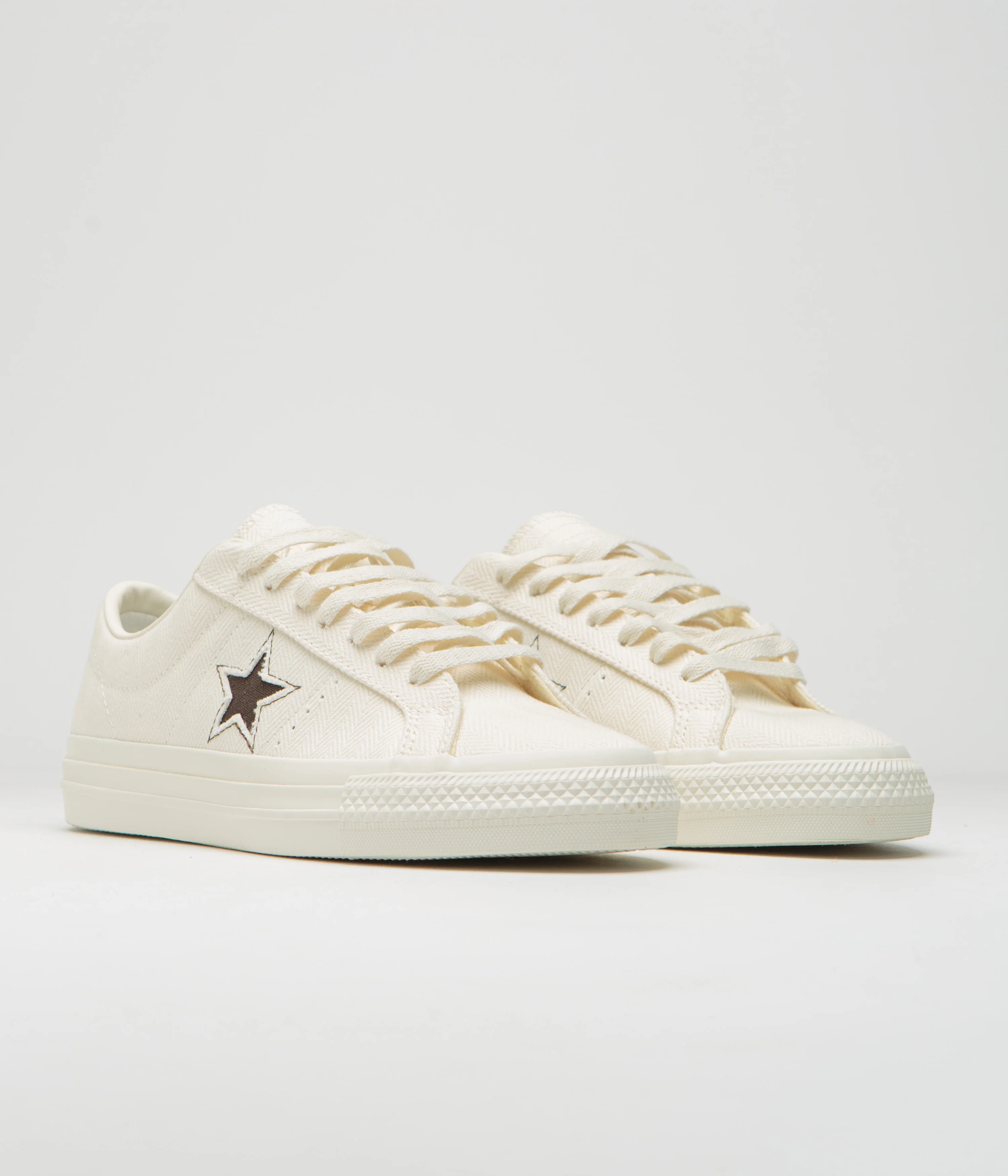 Converse One Star Pro Shoes - Egret / Fresh Brew / Egret - Image 2
