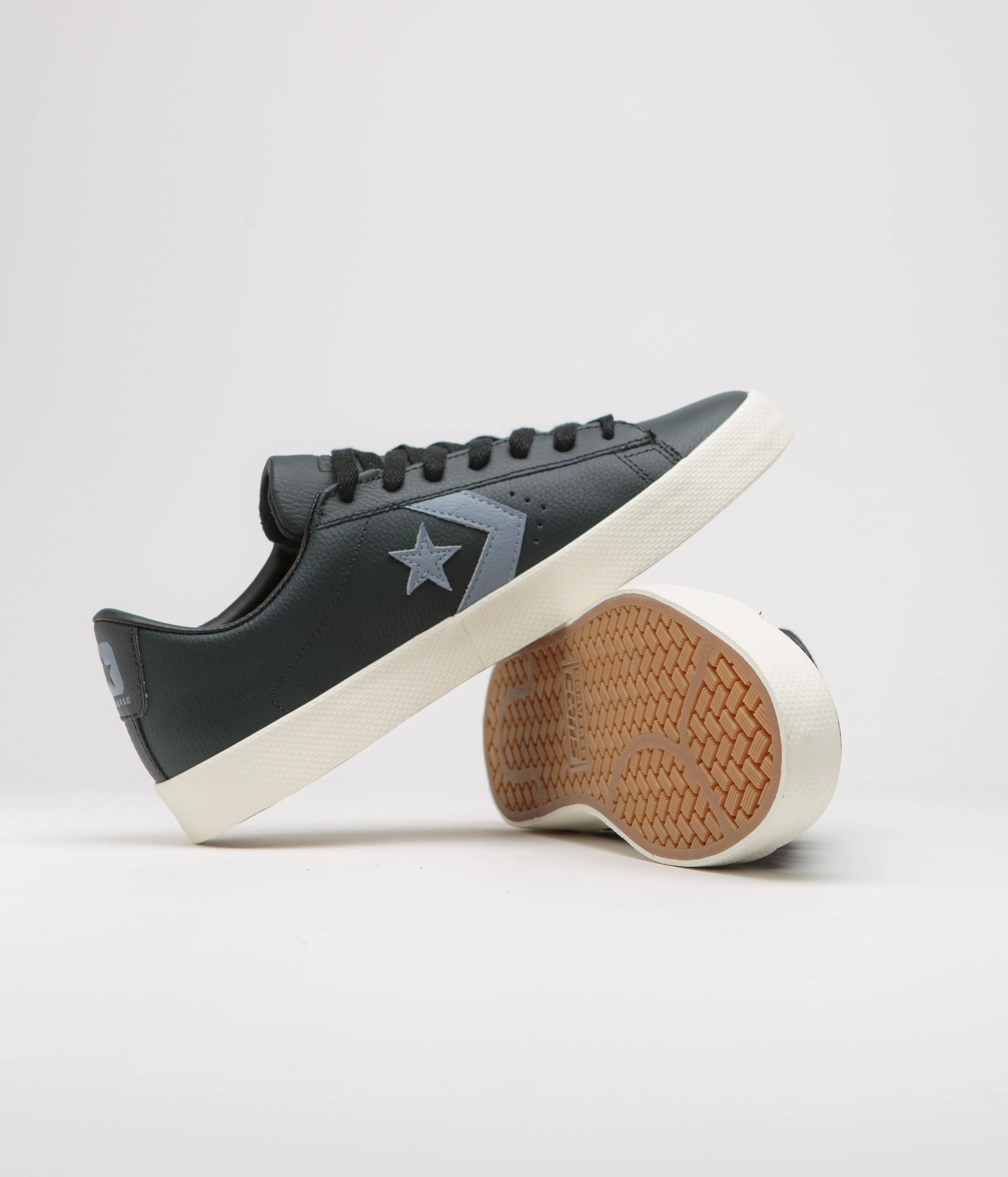 Converse PL Vulc Pro Ox Shoes - Black / Lunar Grey / Egret - Image 5
