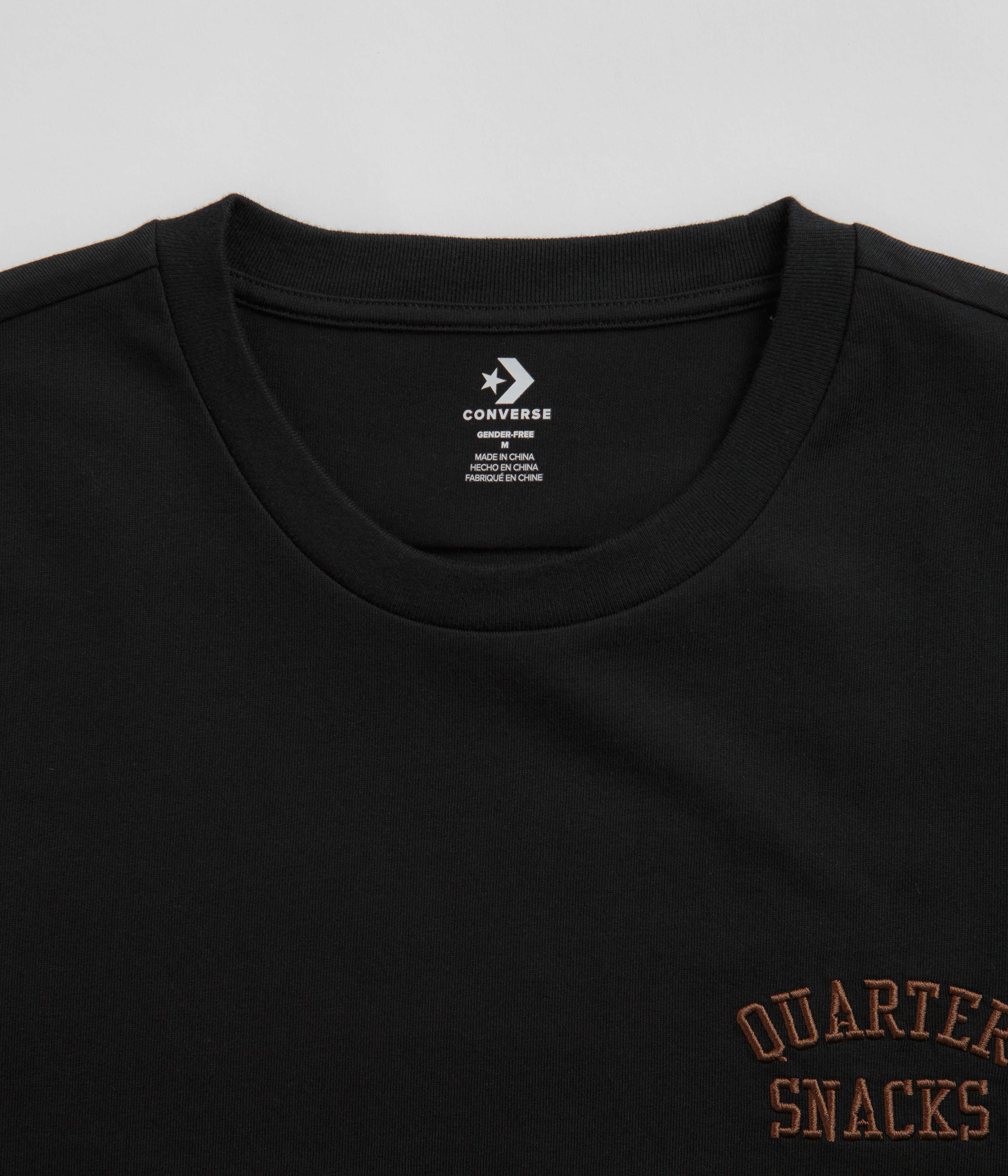Converse x Quartersnacks T-Shirt - Converse Black - Image 4