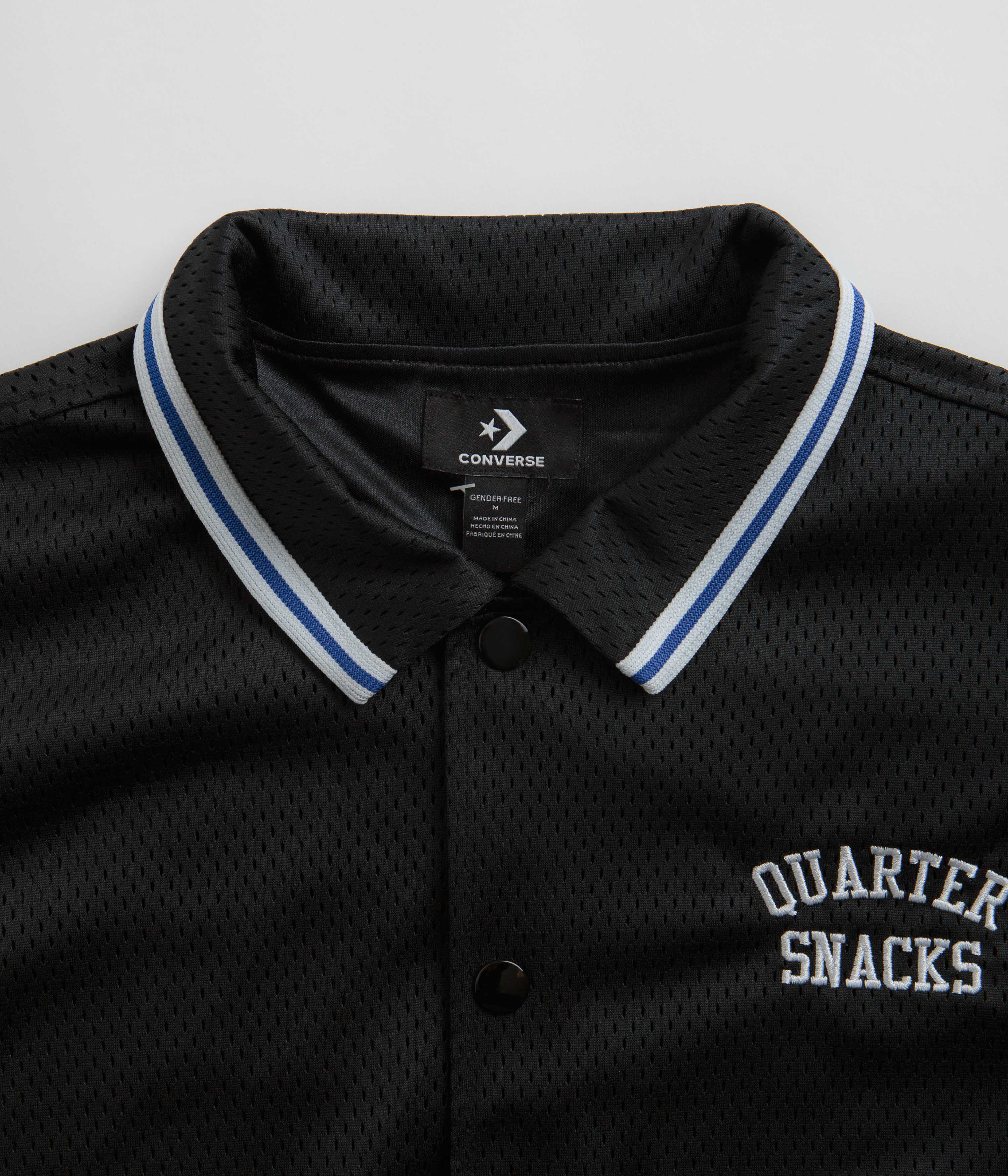 Converse x Quartersnacks Warm Up Shirt - Converse Black - Image 5