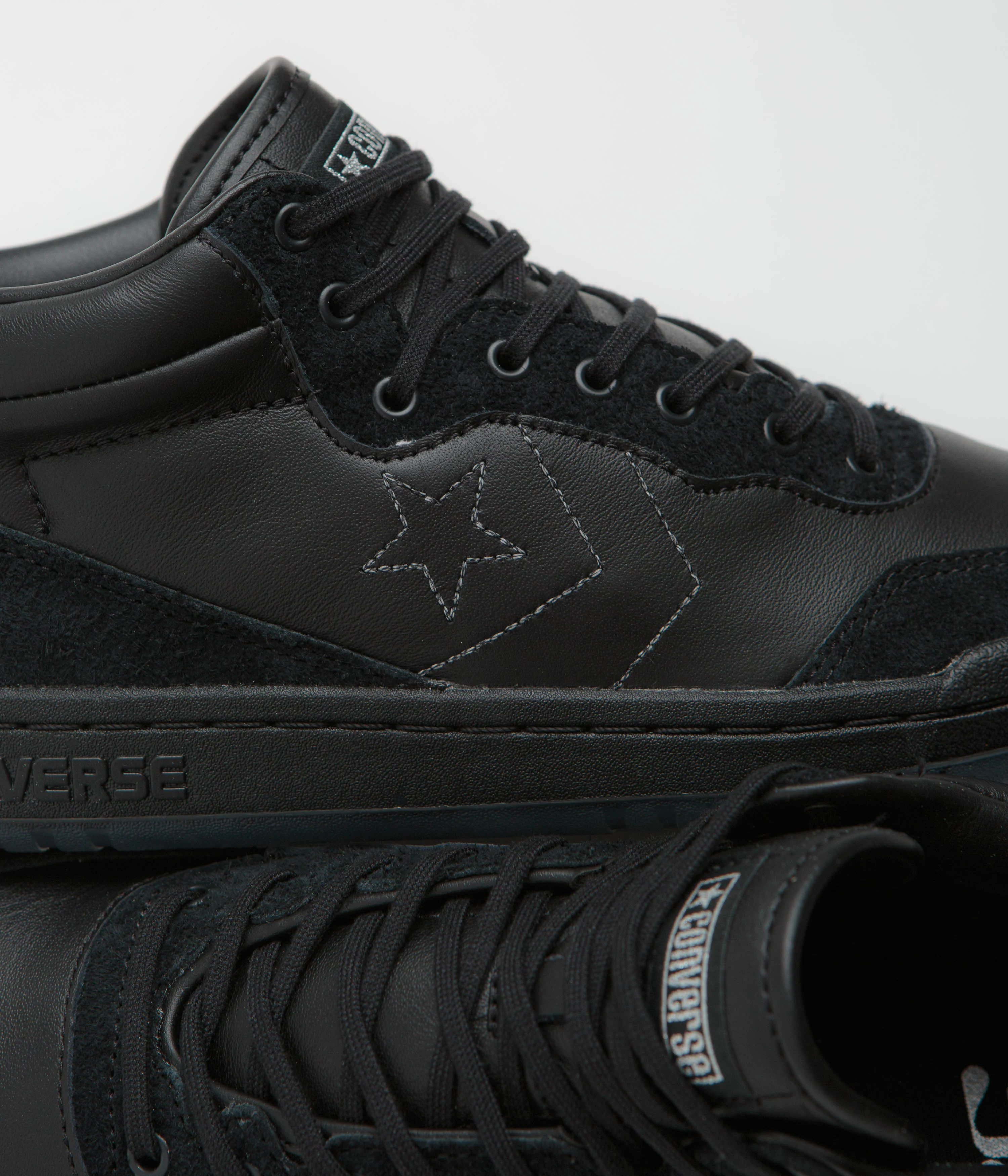 Converse x Sage Elsesser Fastbreak Pro Mid Shoes - Black / Black / Black - Image 3