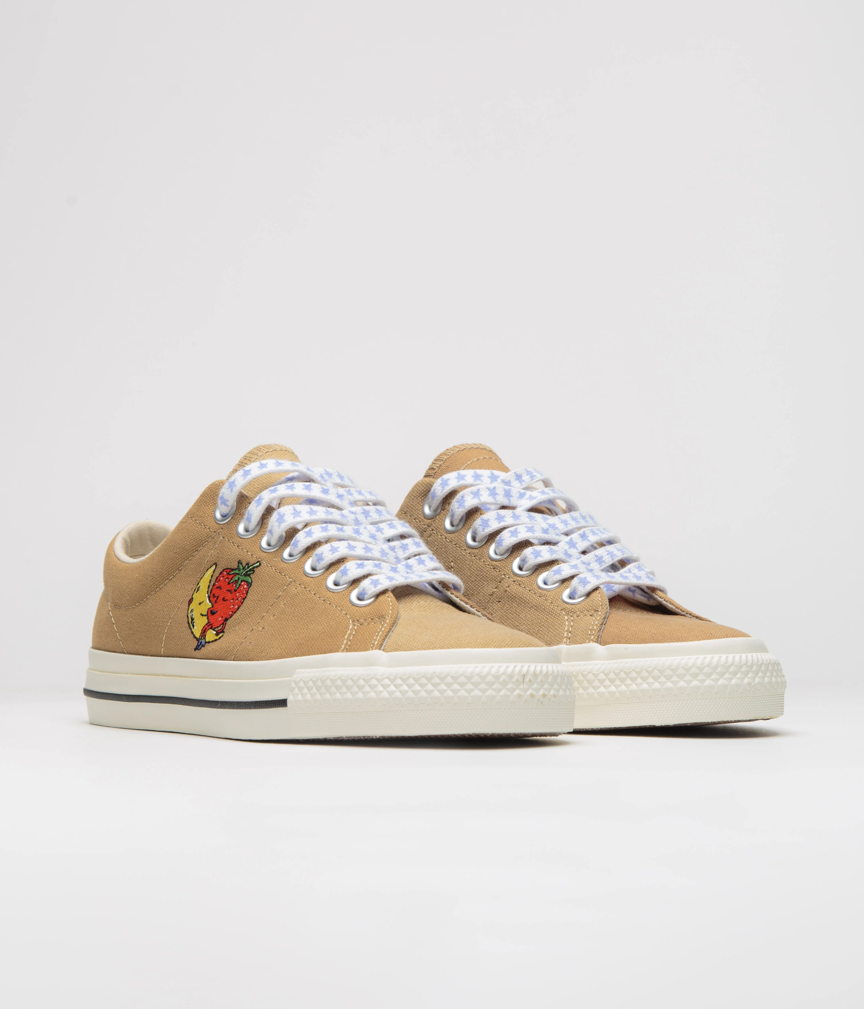 Converse x Sky High Farm One Star Pro Ox Shoes - Brown / Egret - Image 2
