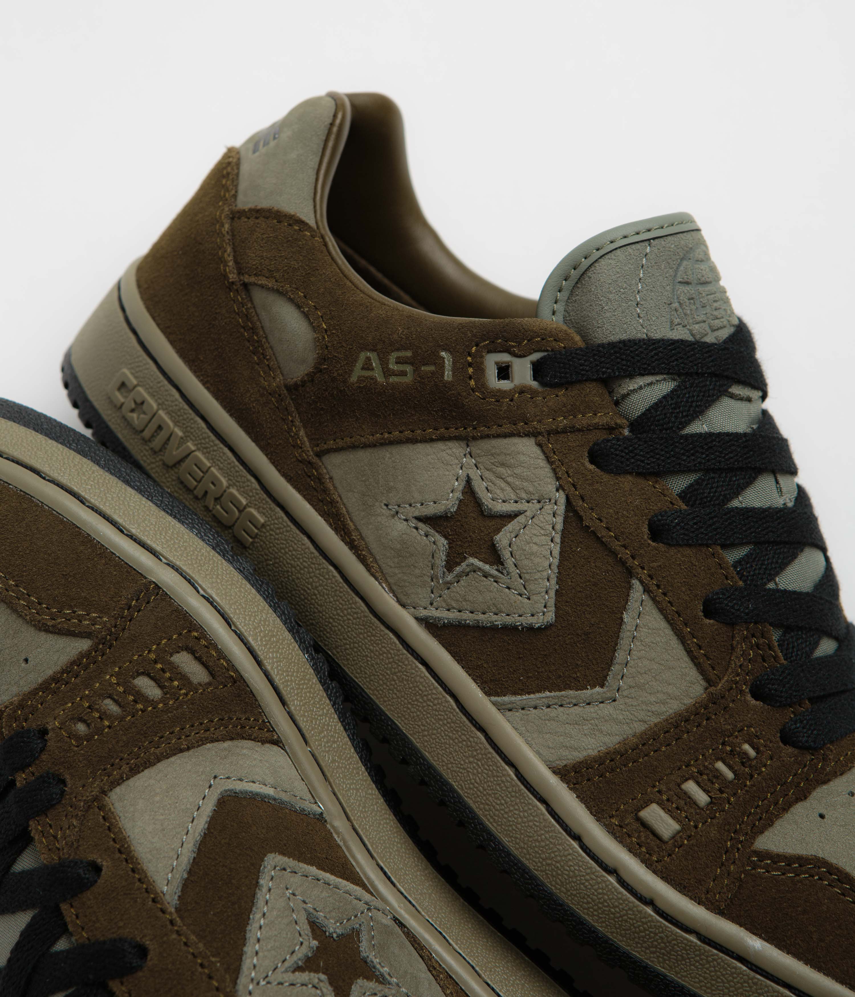 Converse x Sneeze Mag AS-1 Pro Ox Shoes - Olive Submarine / Surplus Olive / Black - Image 3