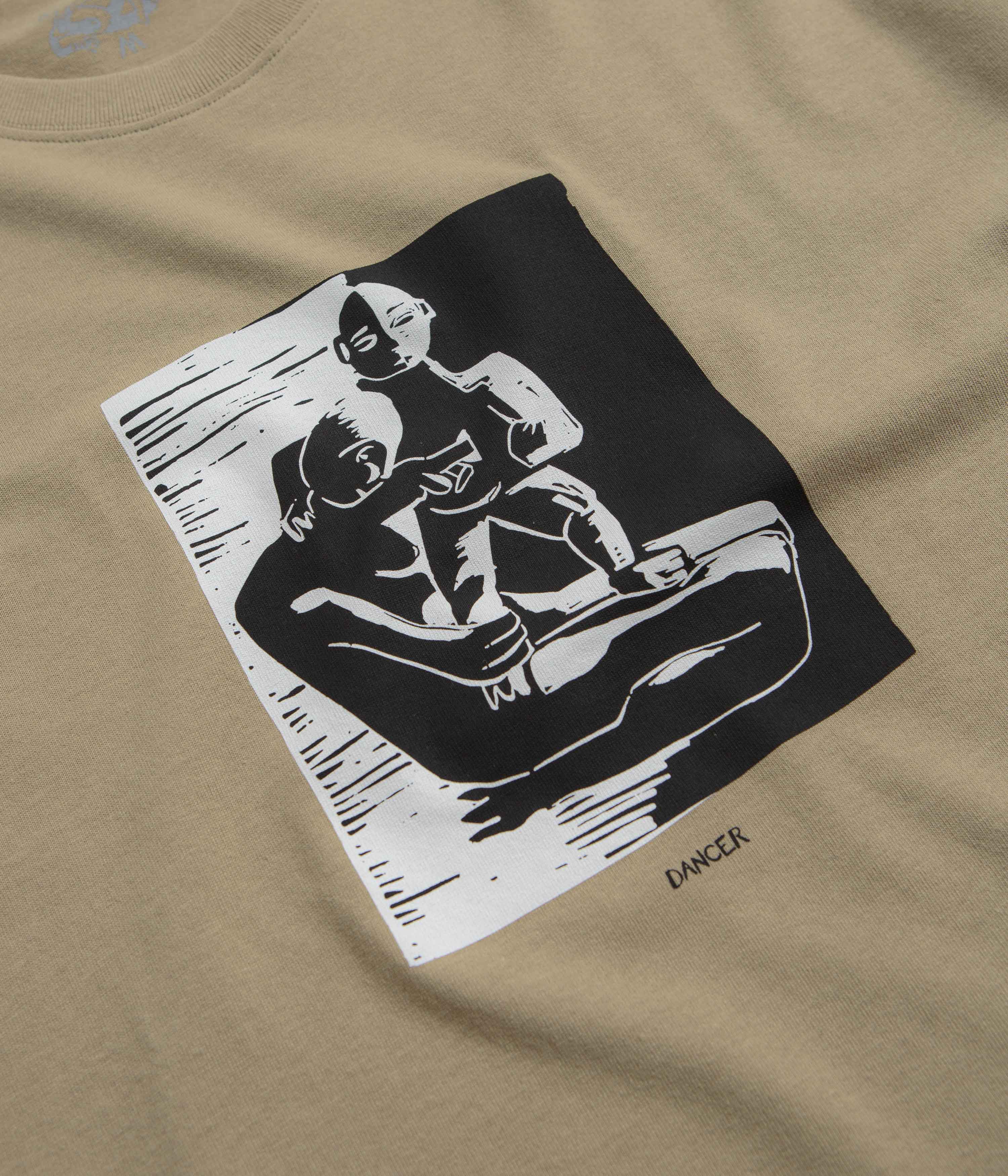 Dancer Heart T-Shirt - Khaki - Image 2