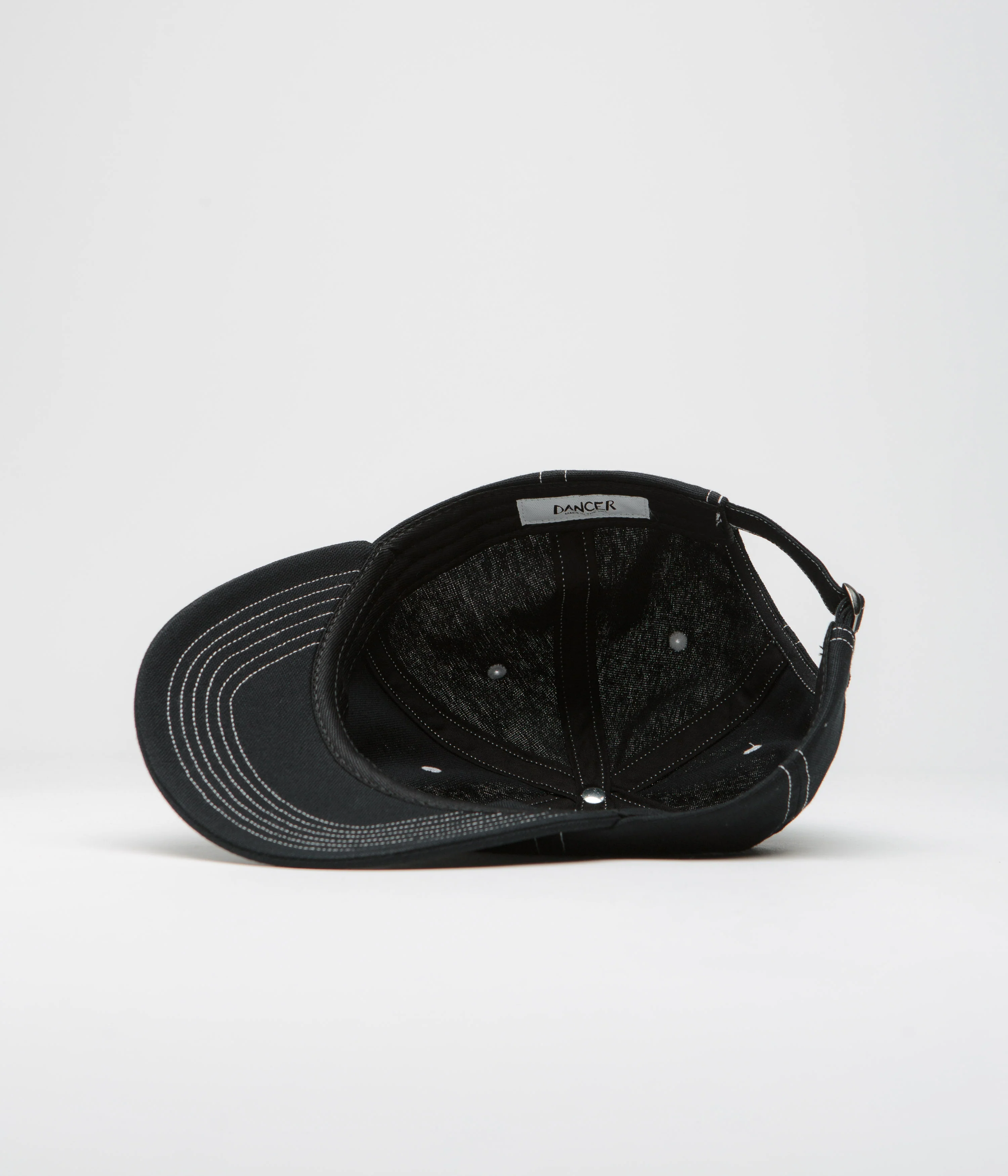 Dancer OG Logo Dad Cap - Black / White Stitch - Image 4