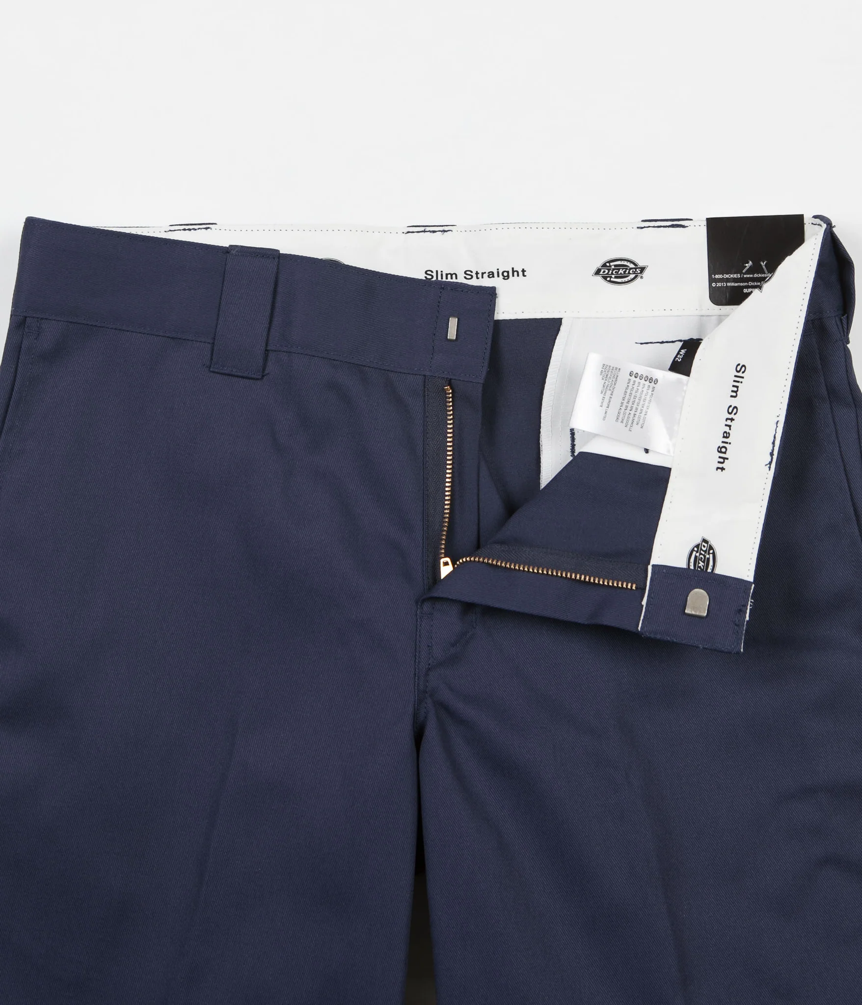 Dickies 273 Slim Straight Work Shorts - Navy Blue - Image 3