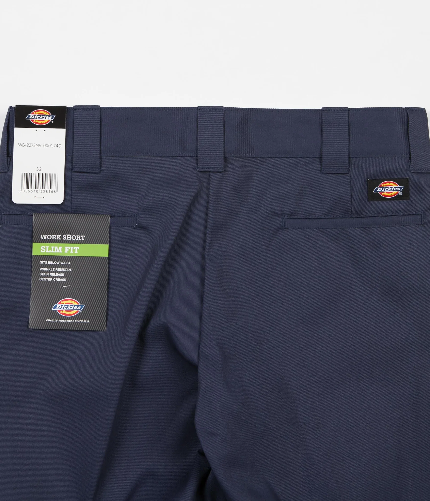 Dickies 273 Slim Straight Work Shorts - Navy Blue - Image 4