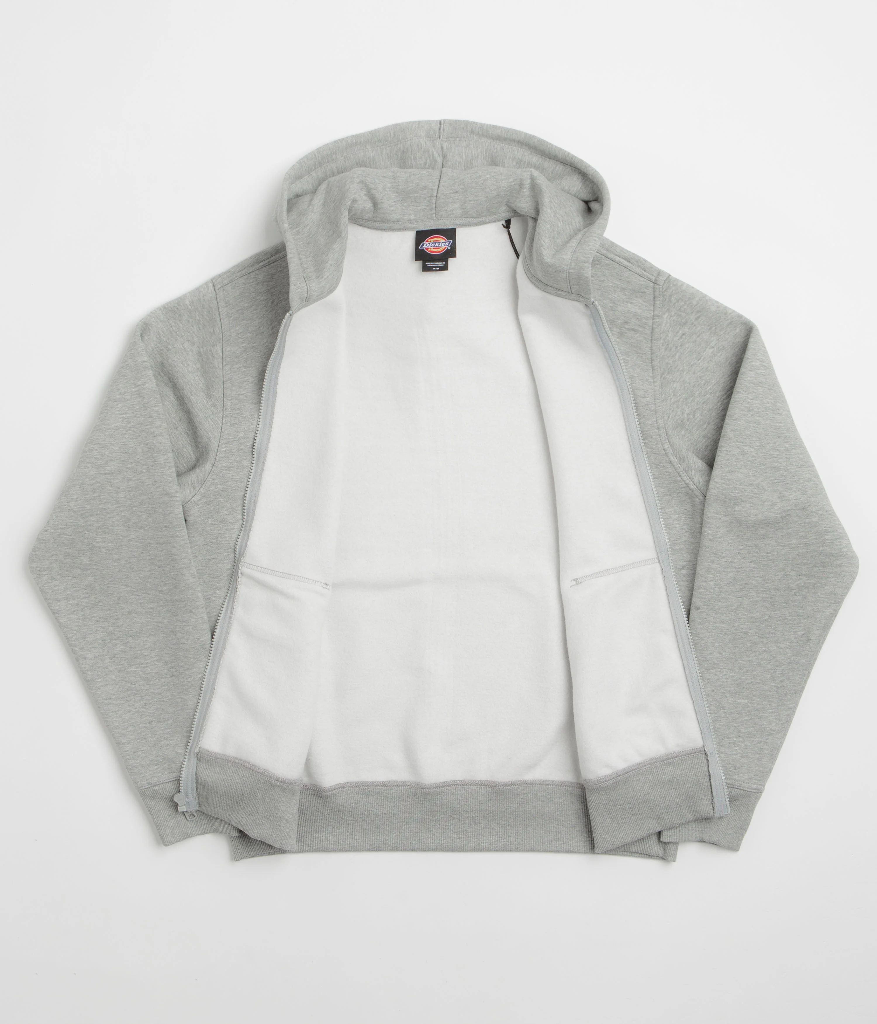 Dickies Bolivar Full Zip Hoodie - Grey Melange - Image 2