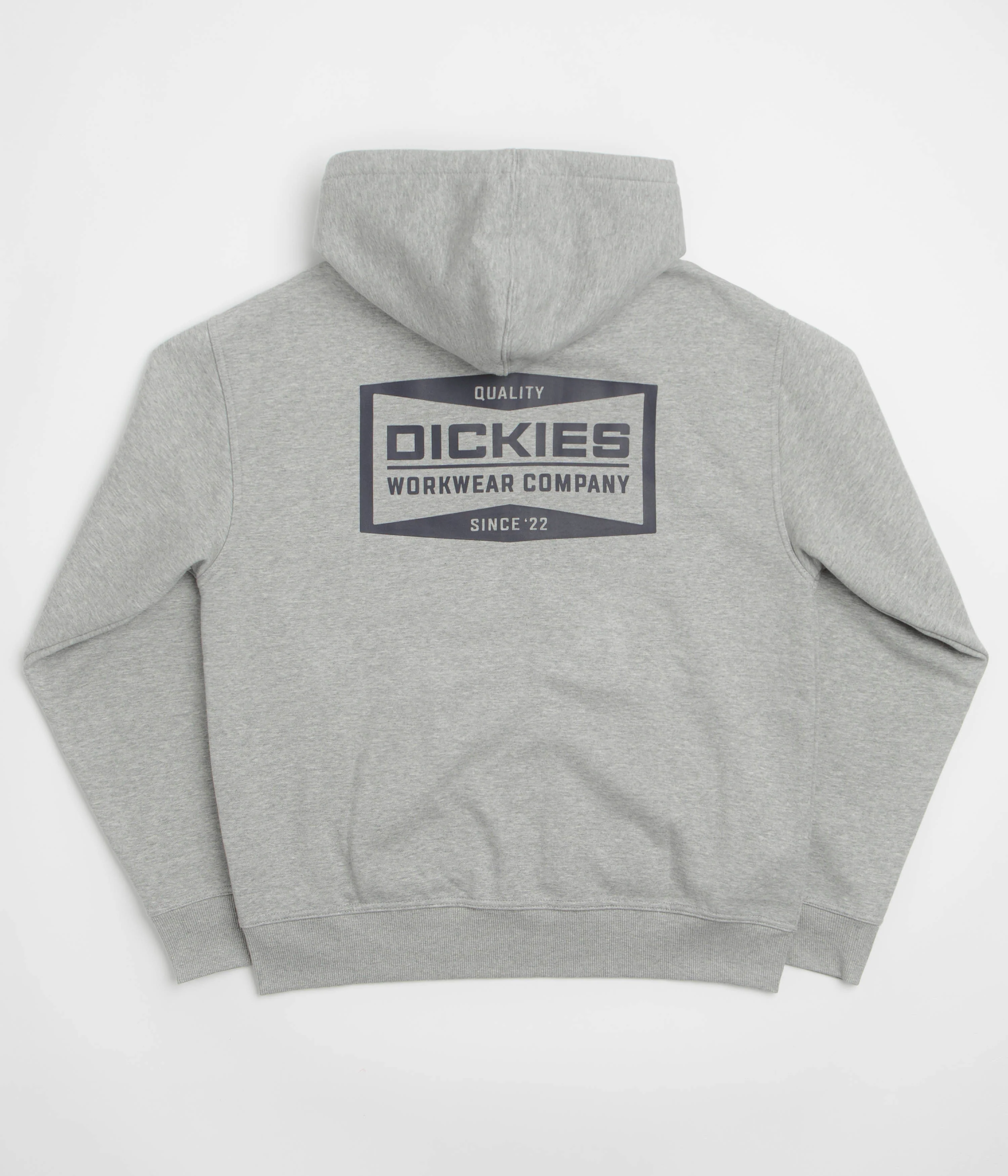 Dickies Bolivar Full Zip Hoodie - Grey Melange - Image 3