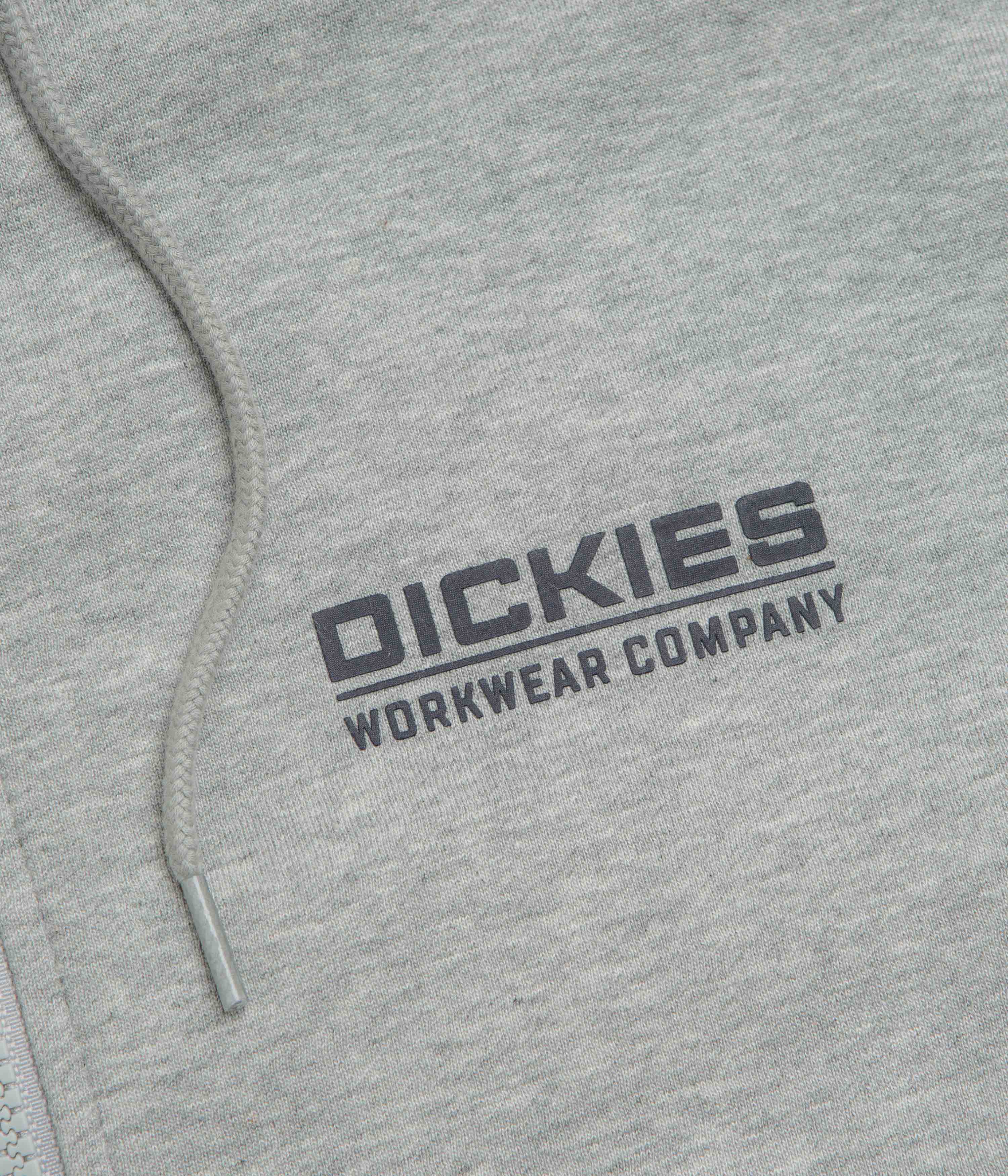 Dickies Bolivar Full Zip Hoodie - Grey Melange - Image 4