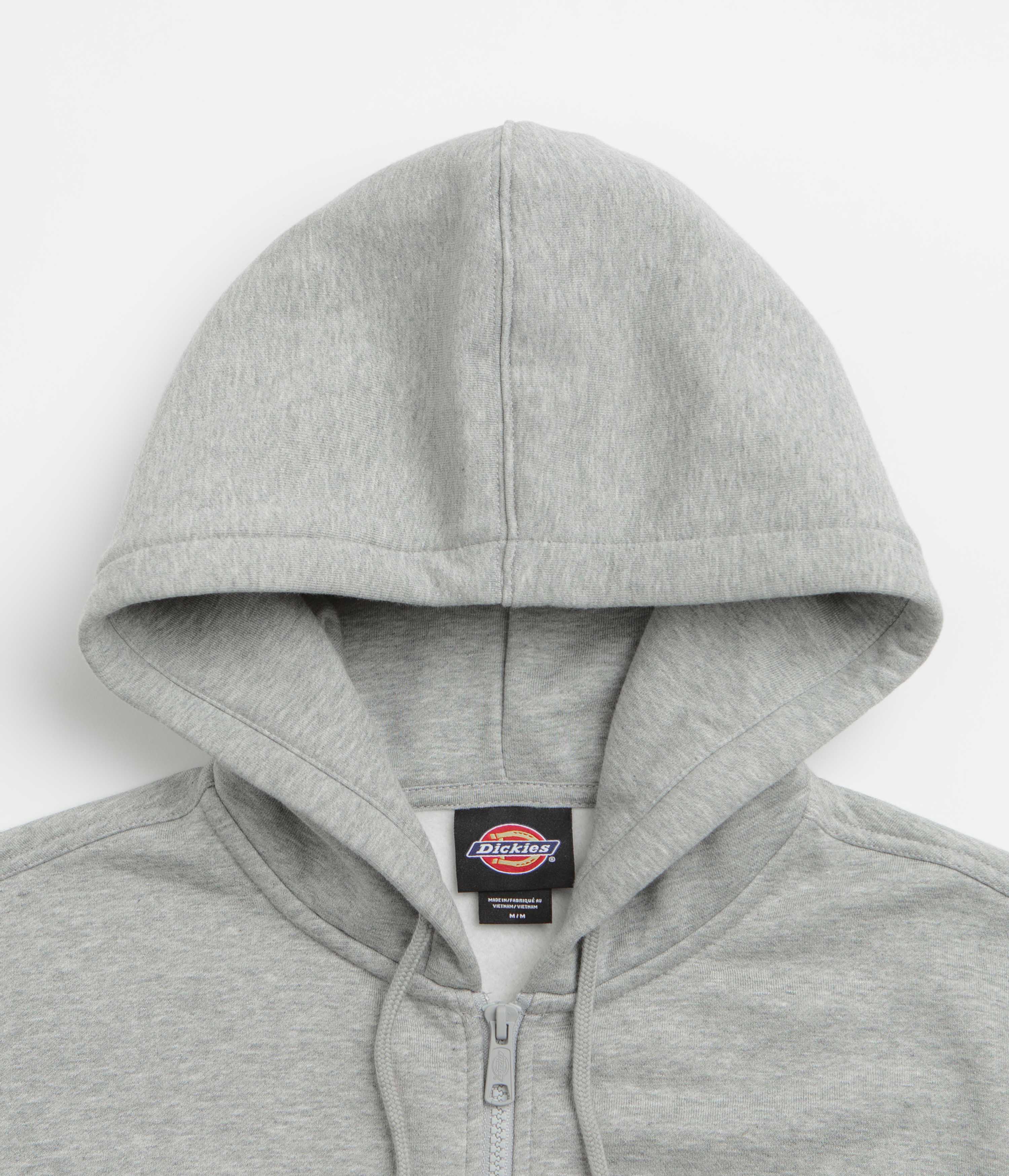 Dickies Bolivar Full Zip Hoodie - Grey Melange - Image 5