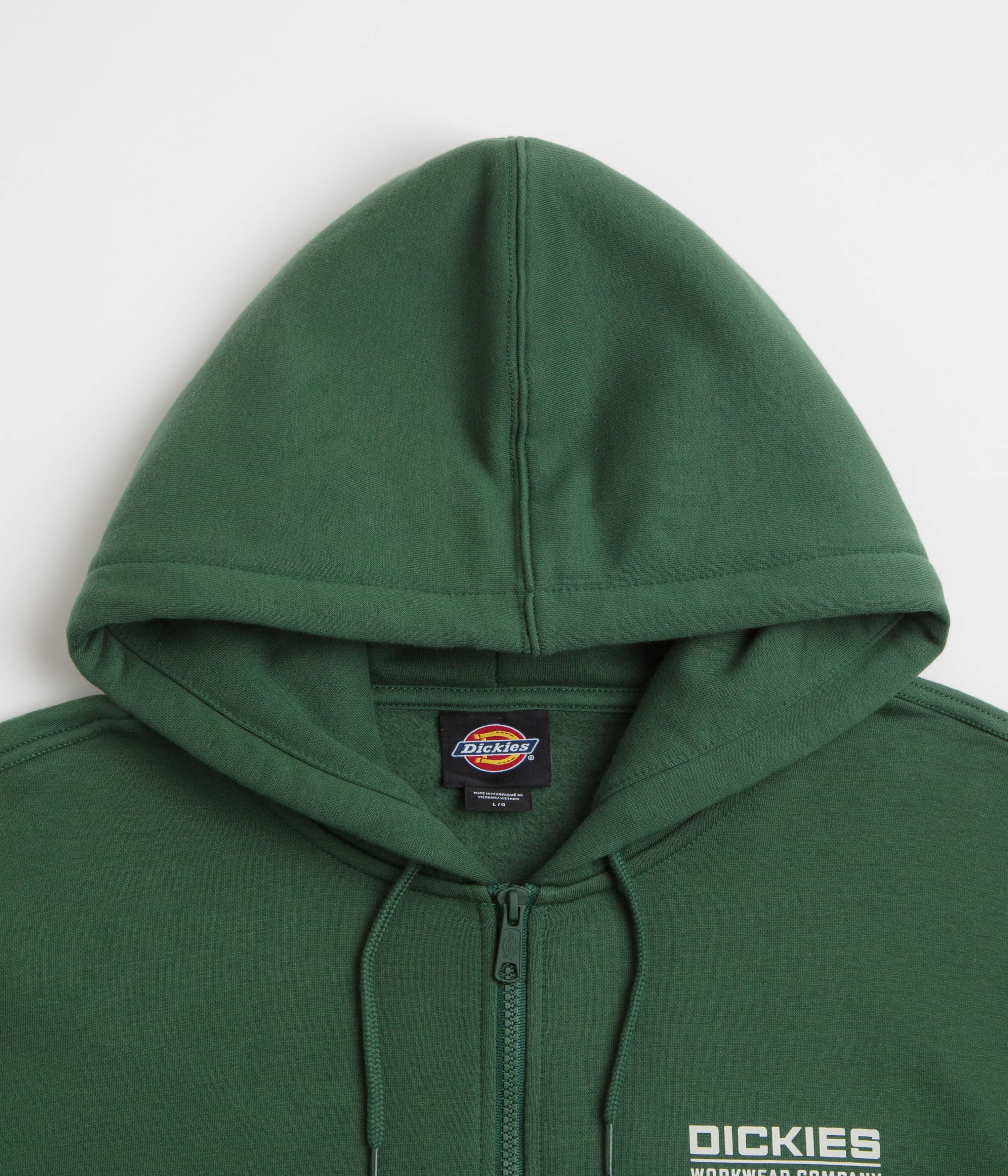 Dickies Bolivar Full Zip Hoodie - Pine Needle Green - Image 4