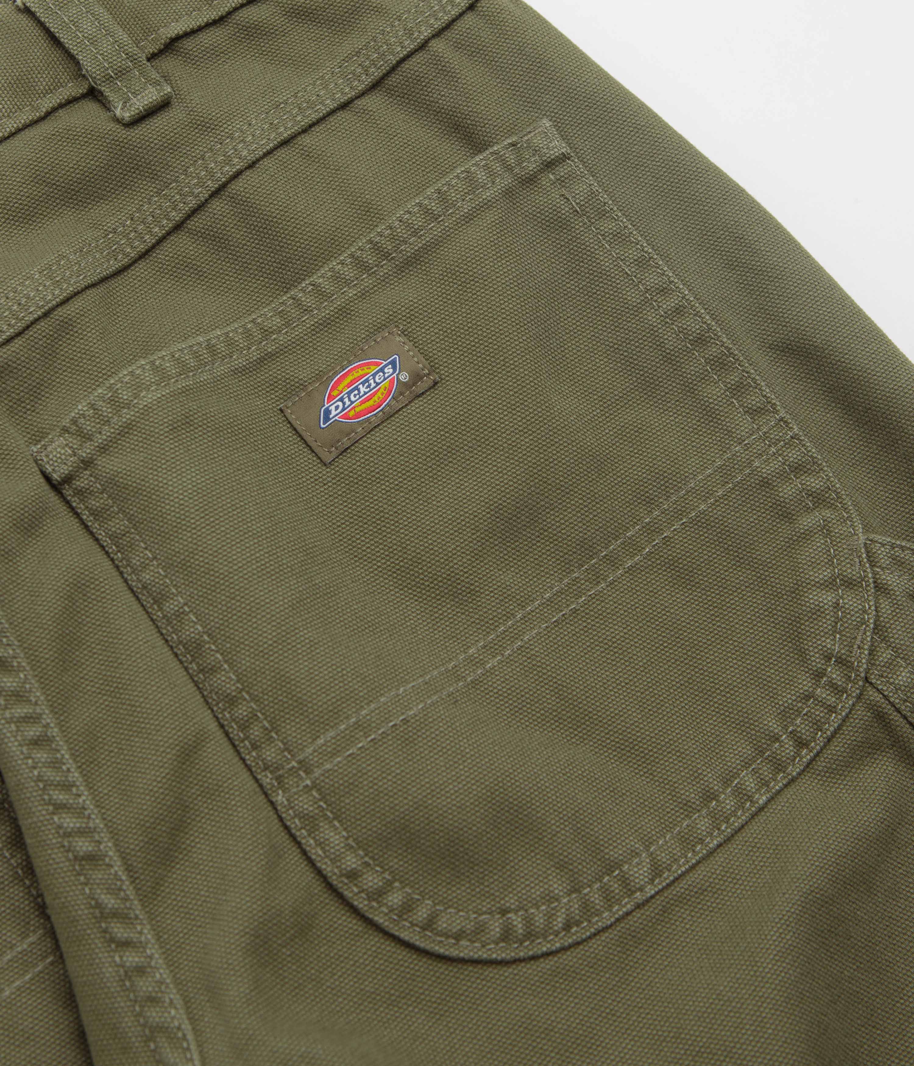 Dickies Carpenter Canvas Pants - Military Green - Image 7