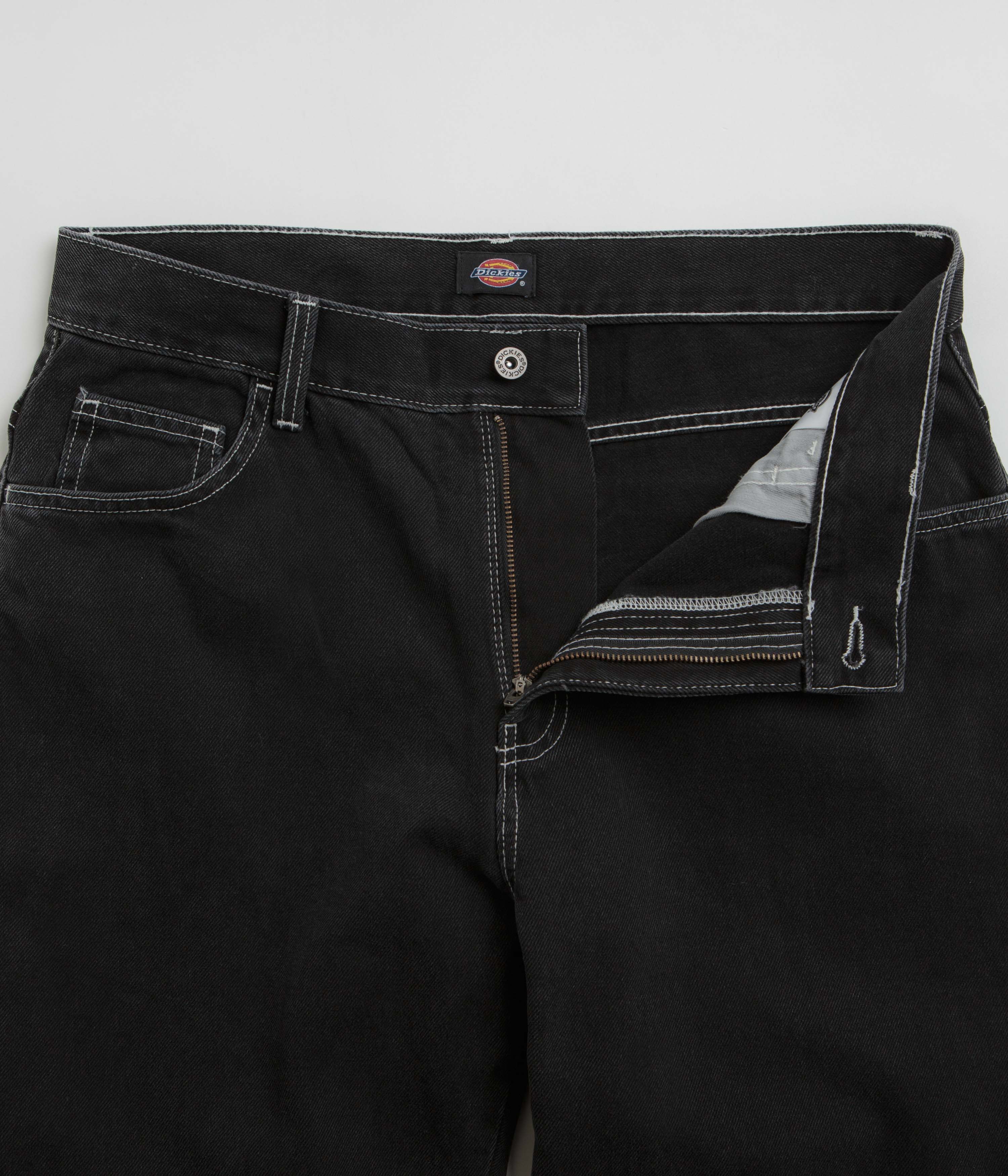Dickies Double Knee Jeans - Black Wash - Image 5