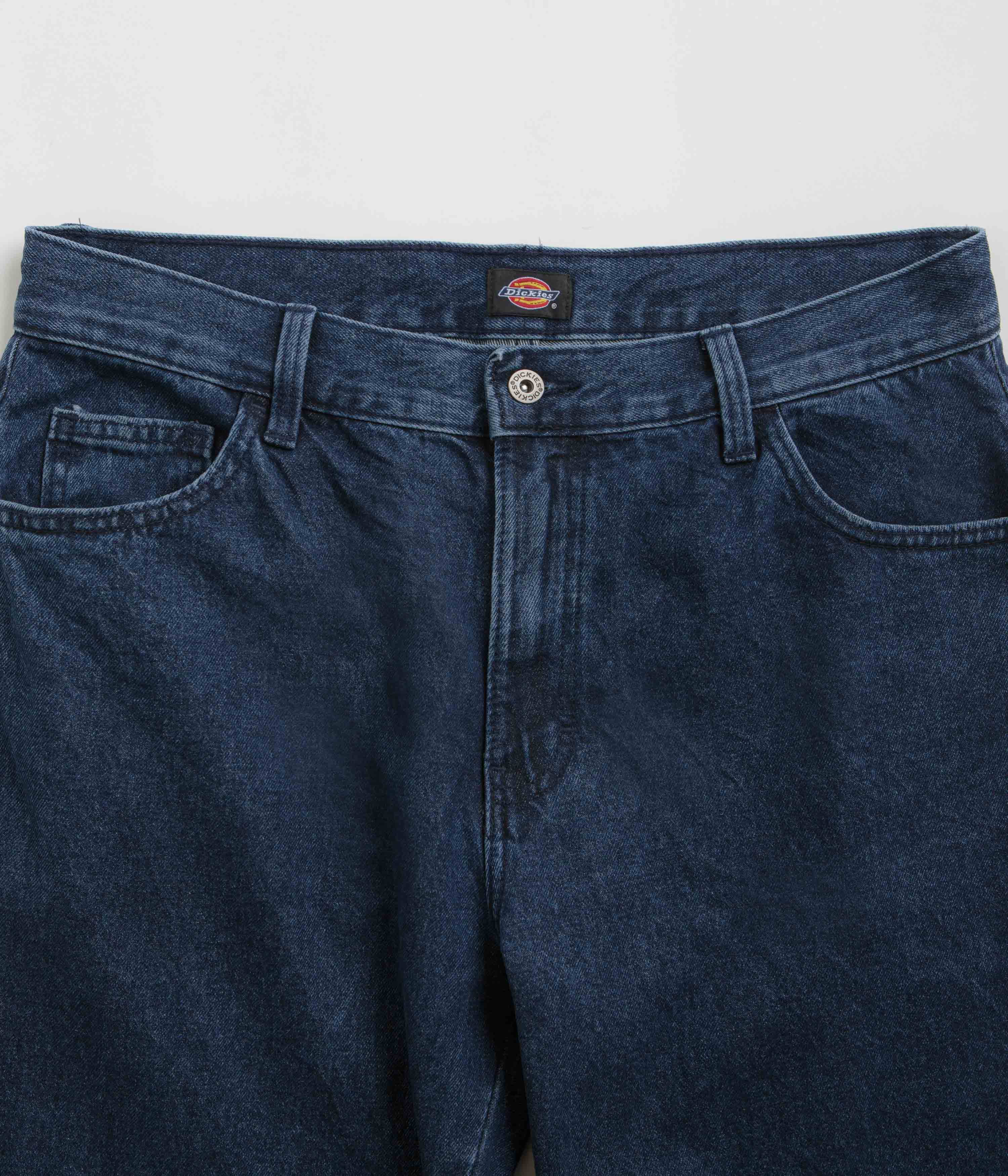 Dickies Double Knee Jeans - Stonewashed Indigo Blue - Image 4
