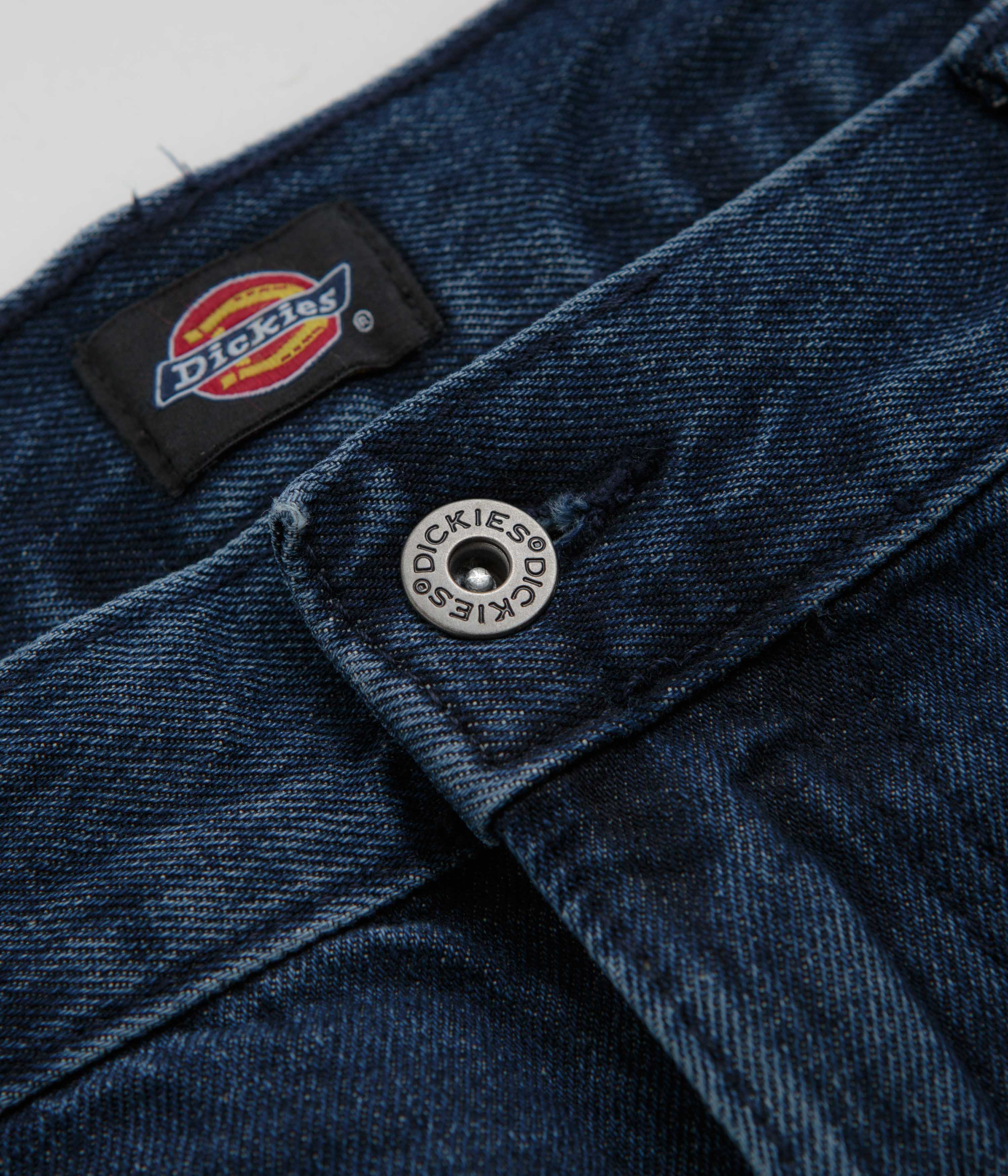 Dickies Double Knee Jeans - Stonewashed Indigo Blue - Image 7
