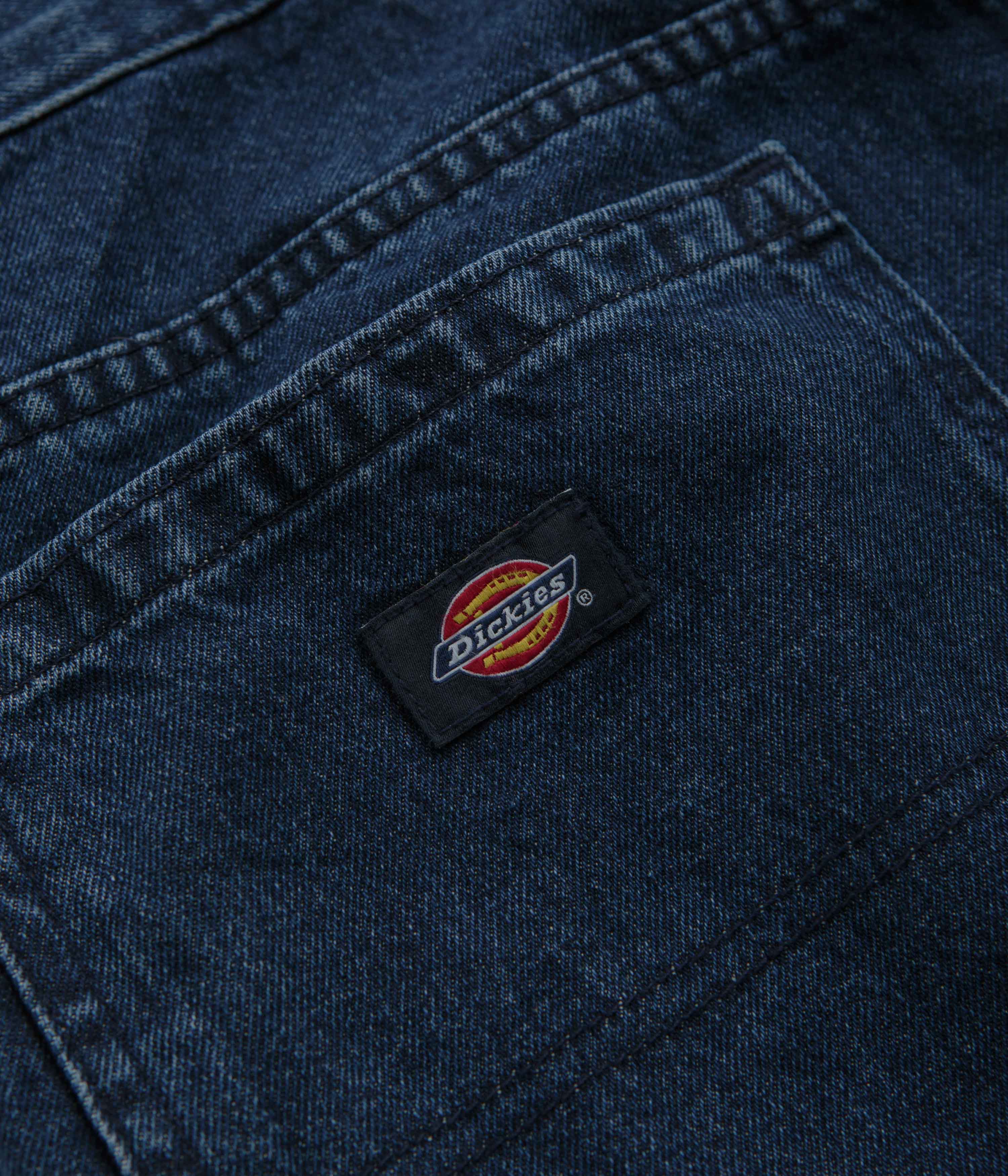 Dickies Double Knee Jeans - Stonewashed Indigo Blue - Image 9