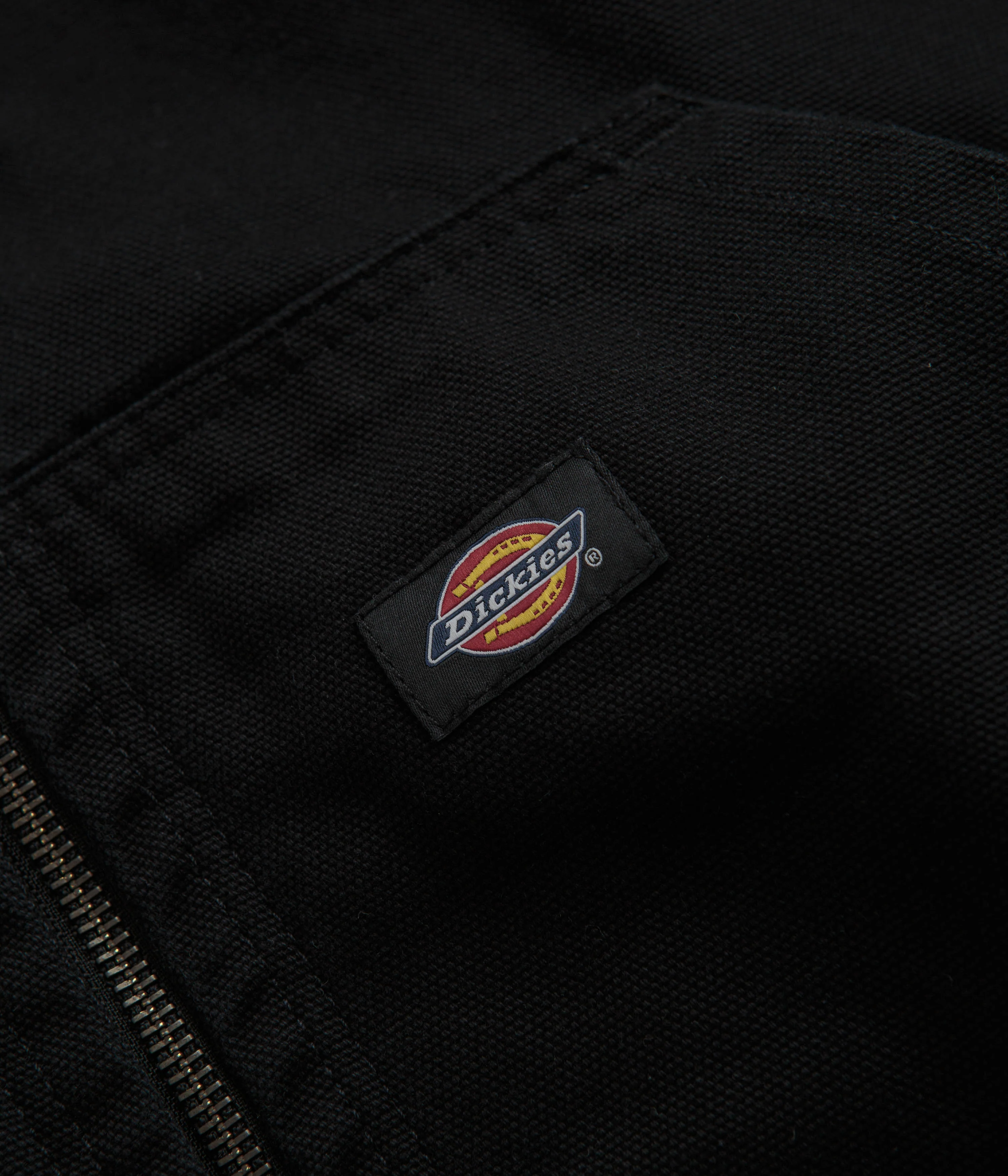 Dickies Duck Canvas Hooded Unlined Jacket - Black - Image 4