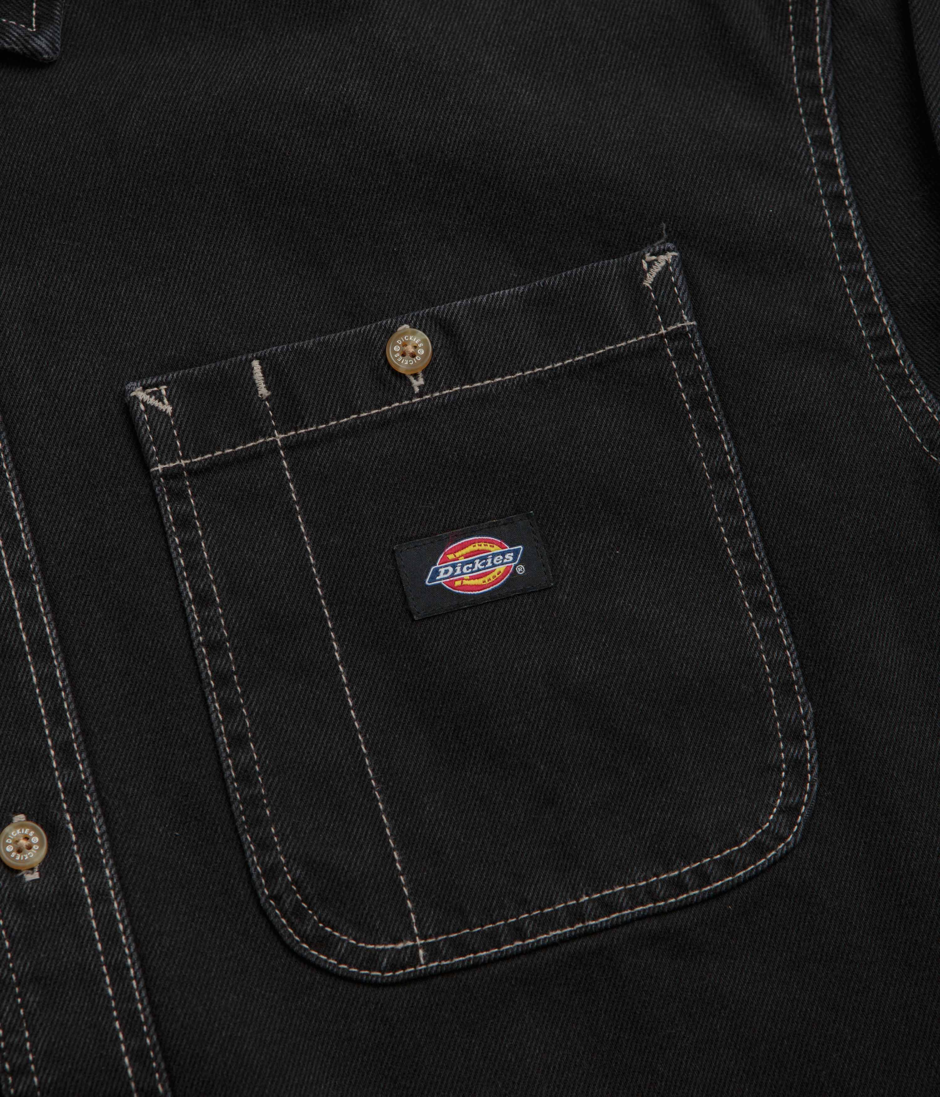 Dickies Houston Shirt - Black Wash - Image 4