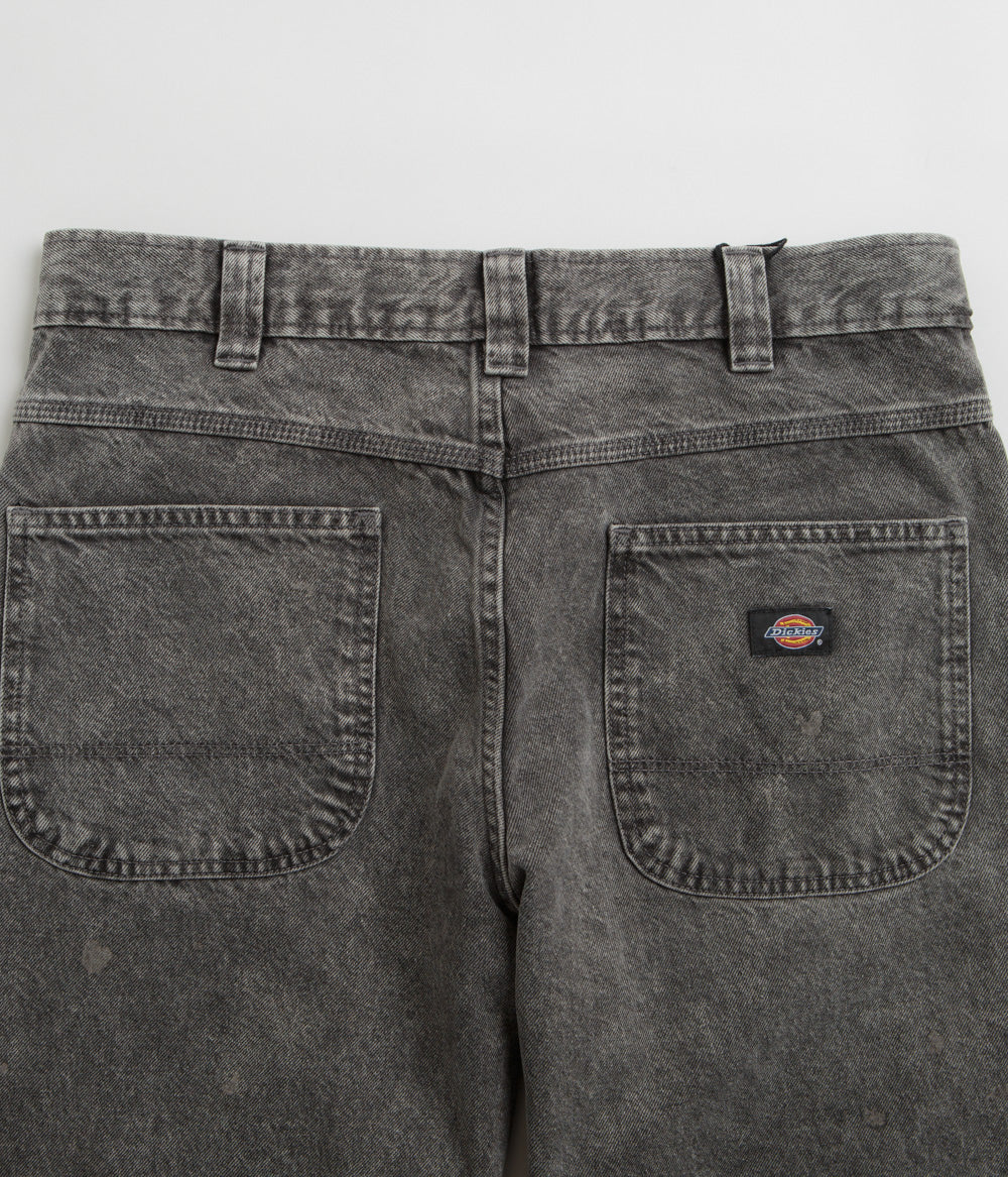 Dickies Madison Double Knee Jeans - Light Grey Wash - Image 6