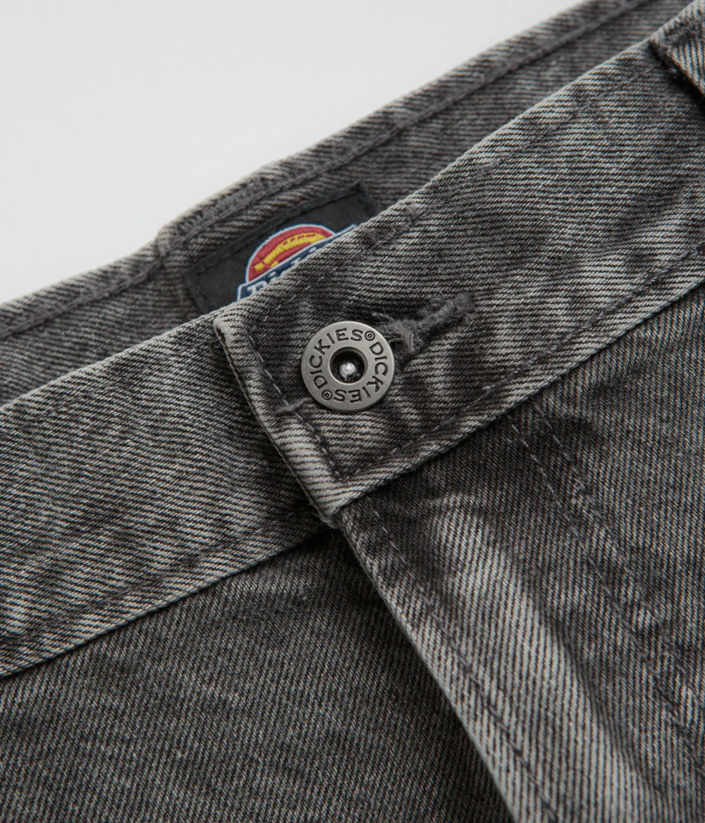 Dickies Madison Double Knee Jeans - Light Grey Wash - Image 7
