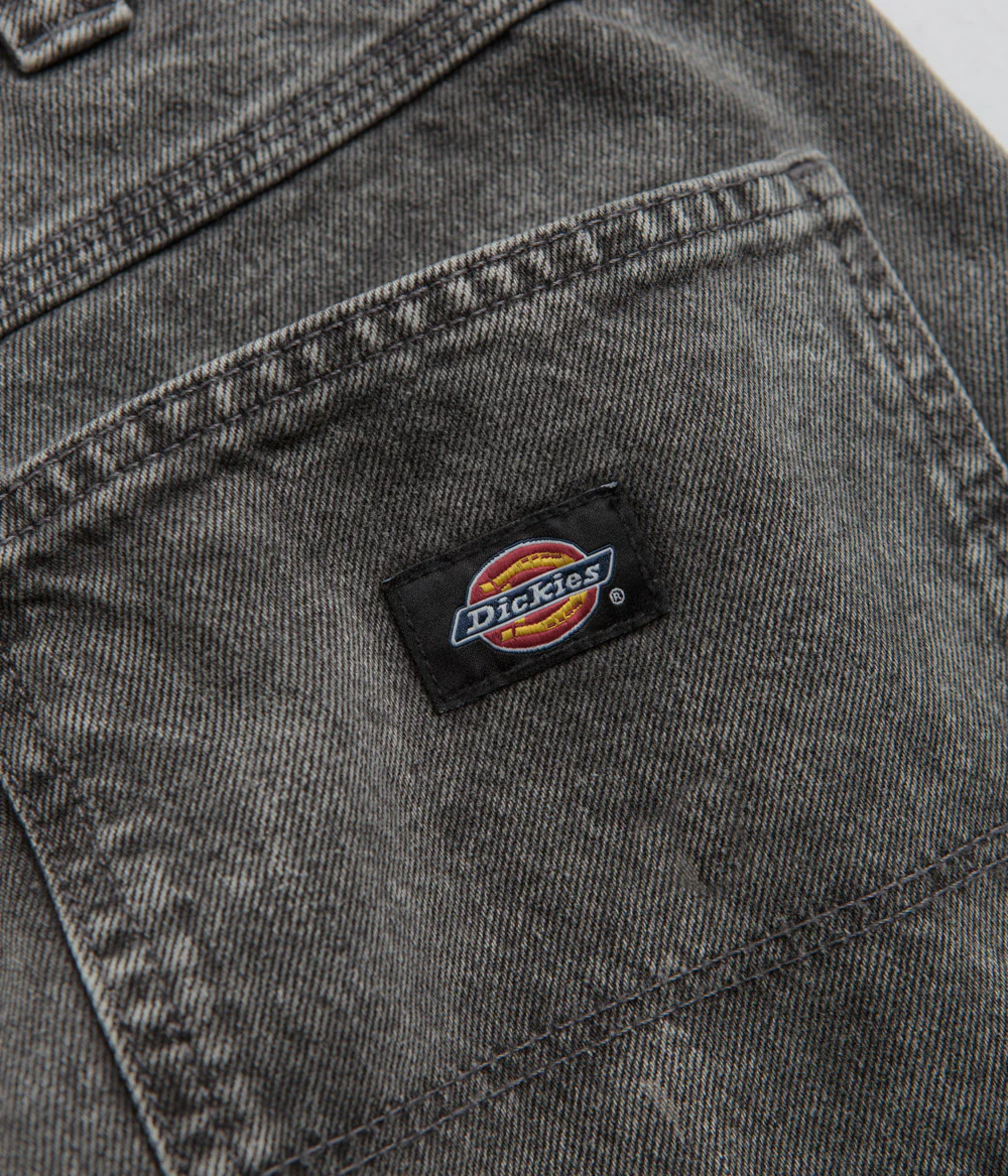 Dickies Madison Double Knee Jeans - Light Grey Wash - Image 8