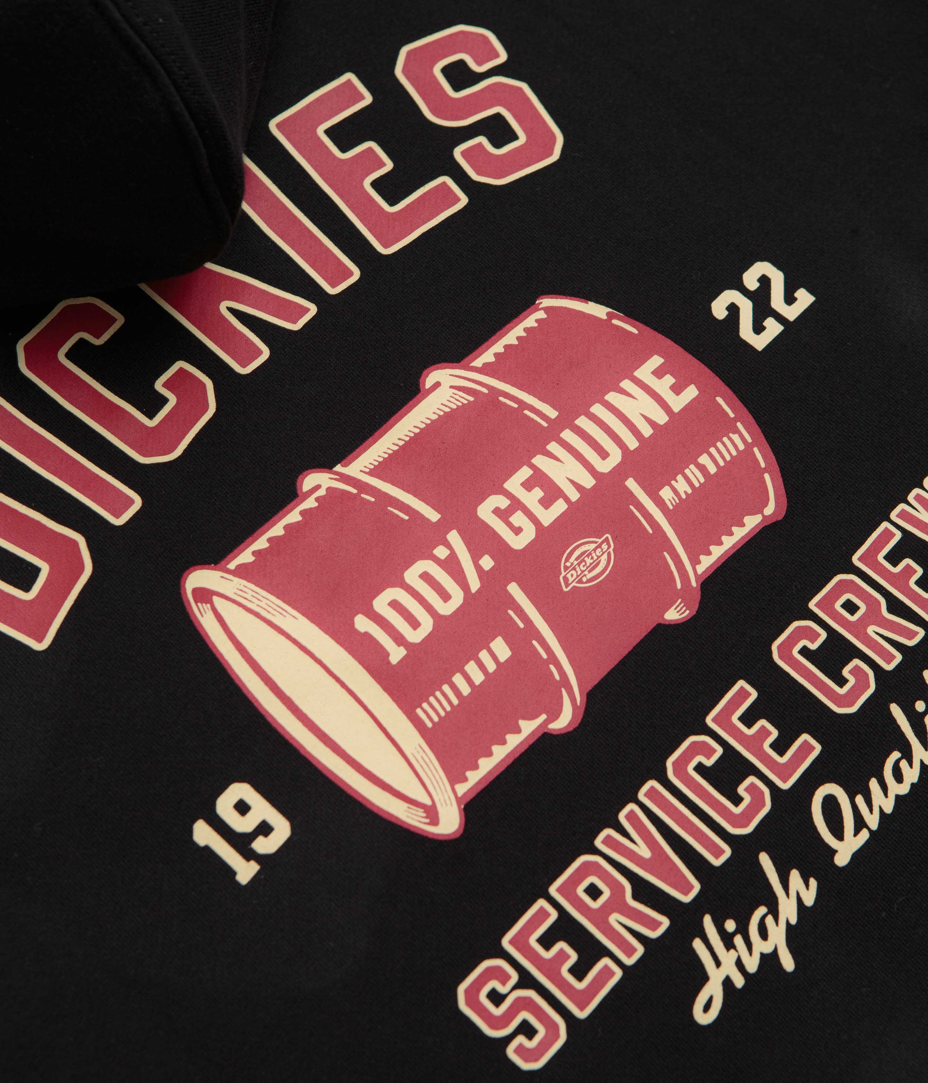 Dickies Service Crew Hoodie - Black - Image 5