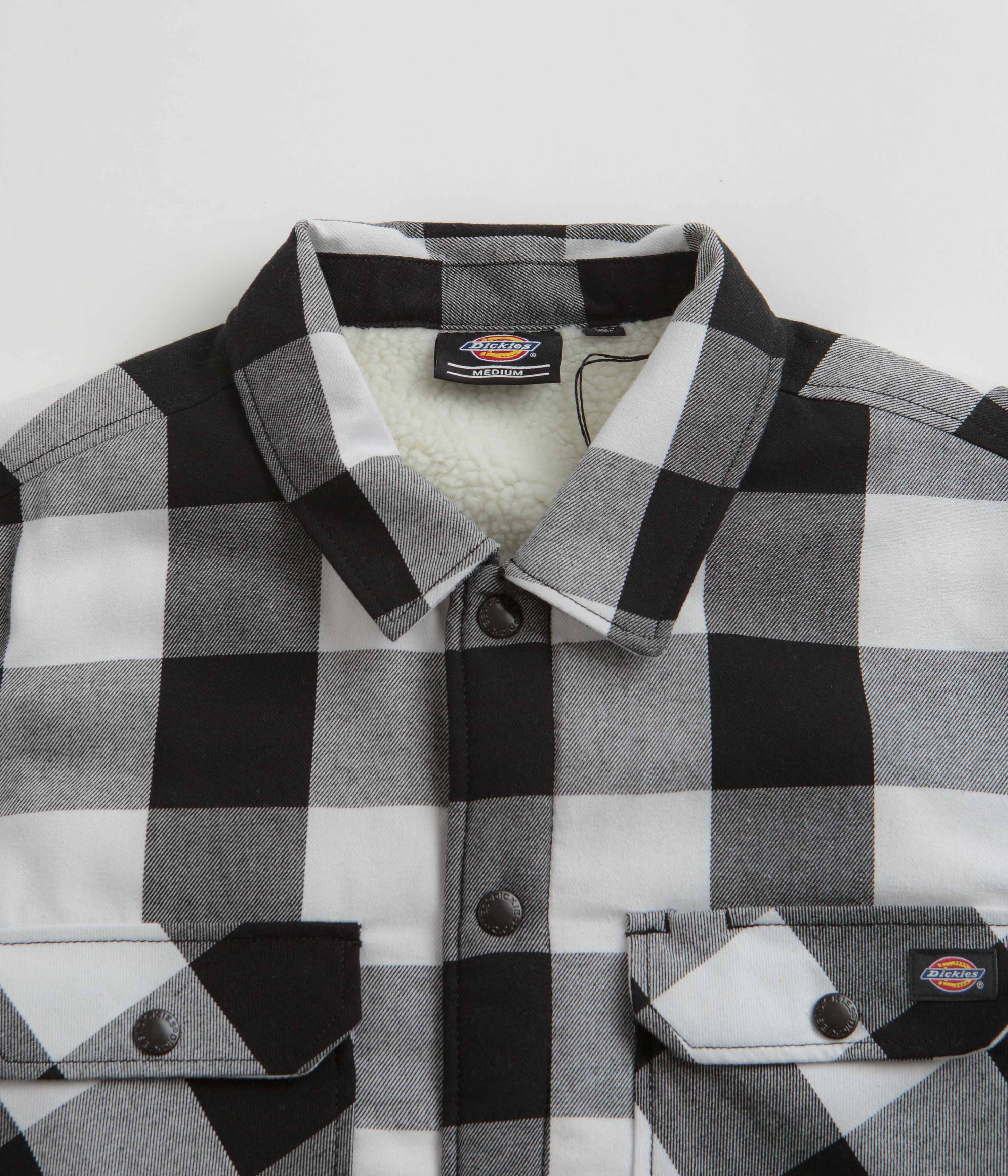Dickies Sherpa Lined Sacramento Shirt - Black - Image 3