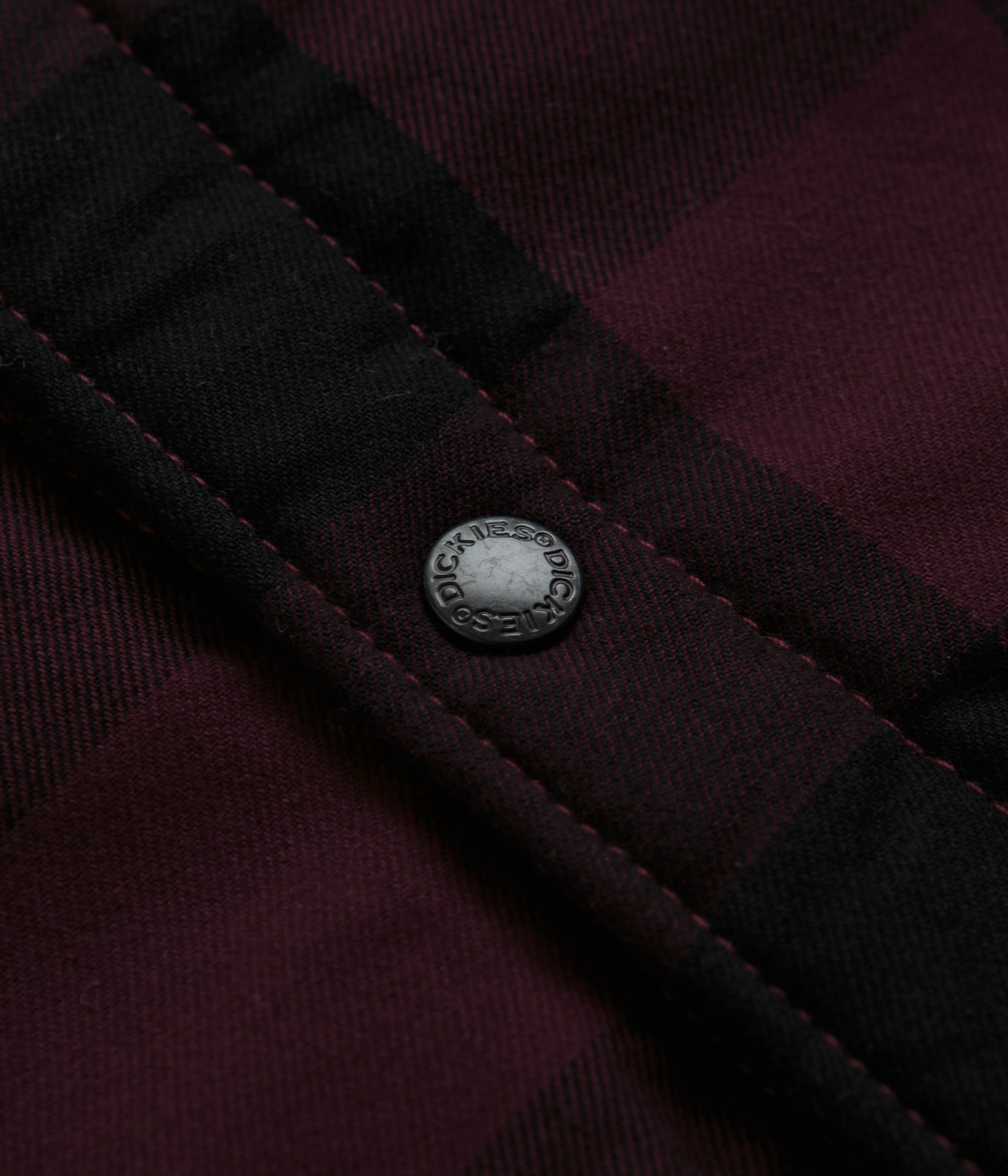 Dickies Sherpa Lined Sacramento Shirt - Maroon - Image 4
