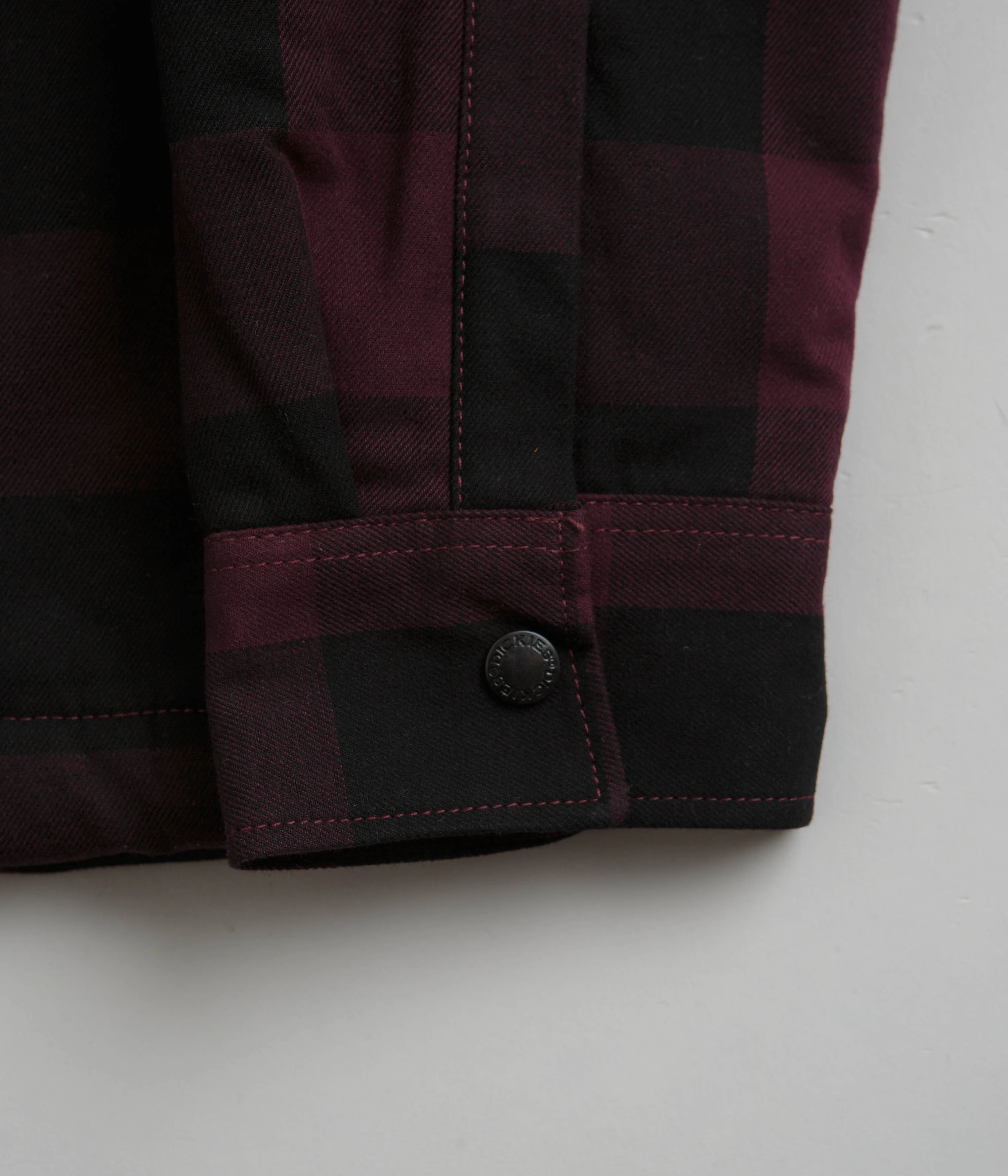 Dickies Sherpa Lined Sacramento Shirt - Maroon - Image 6