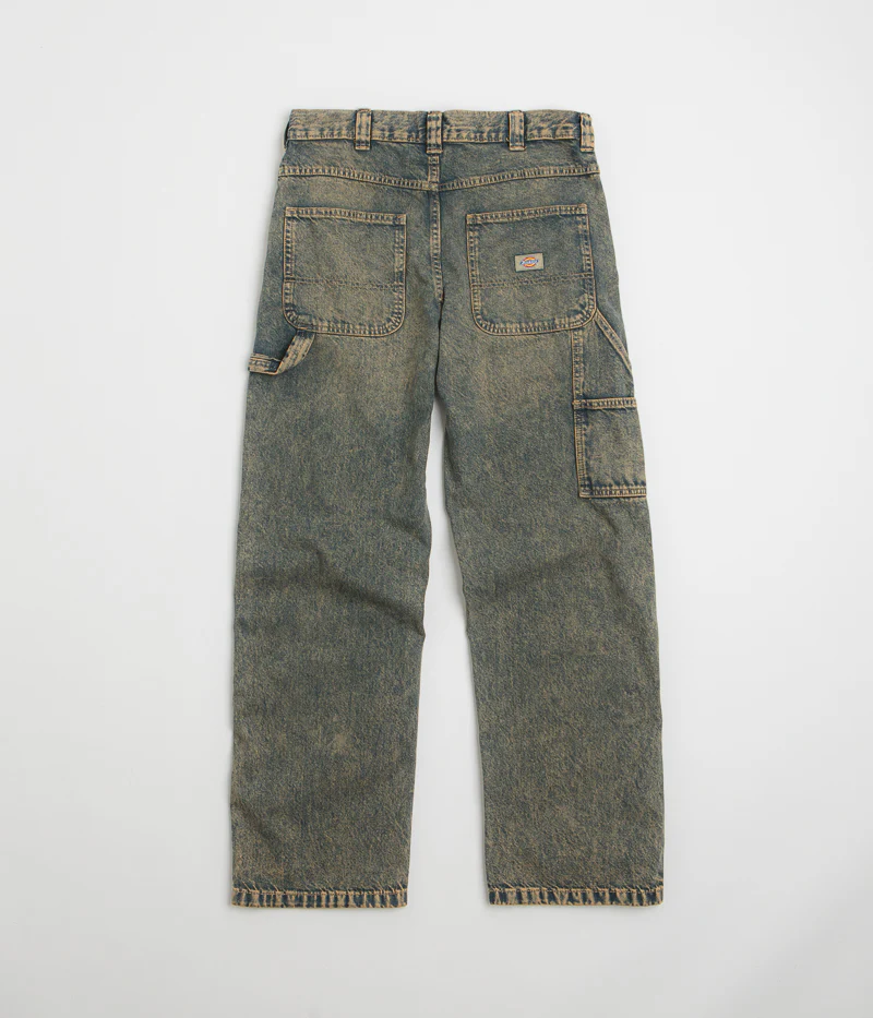 Dickies Stevensville Carpenter Jeans - Yellow Fade Indigo - Image 2