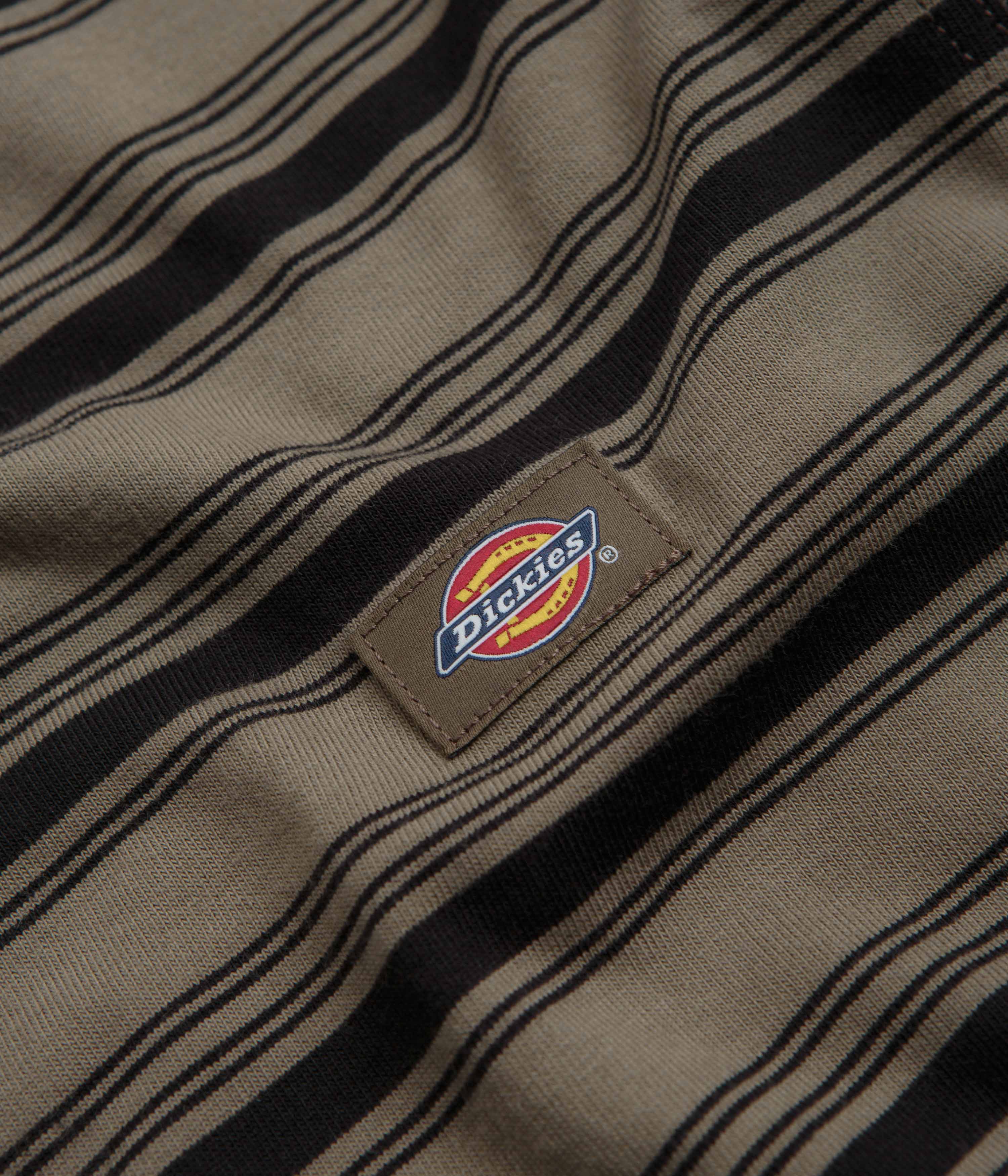Dickies Stevensville Stripe T-Shirt - Mushroom - Image 3