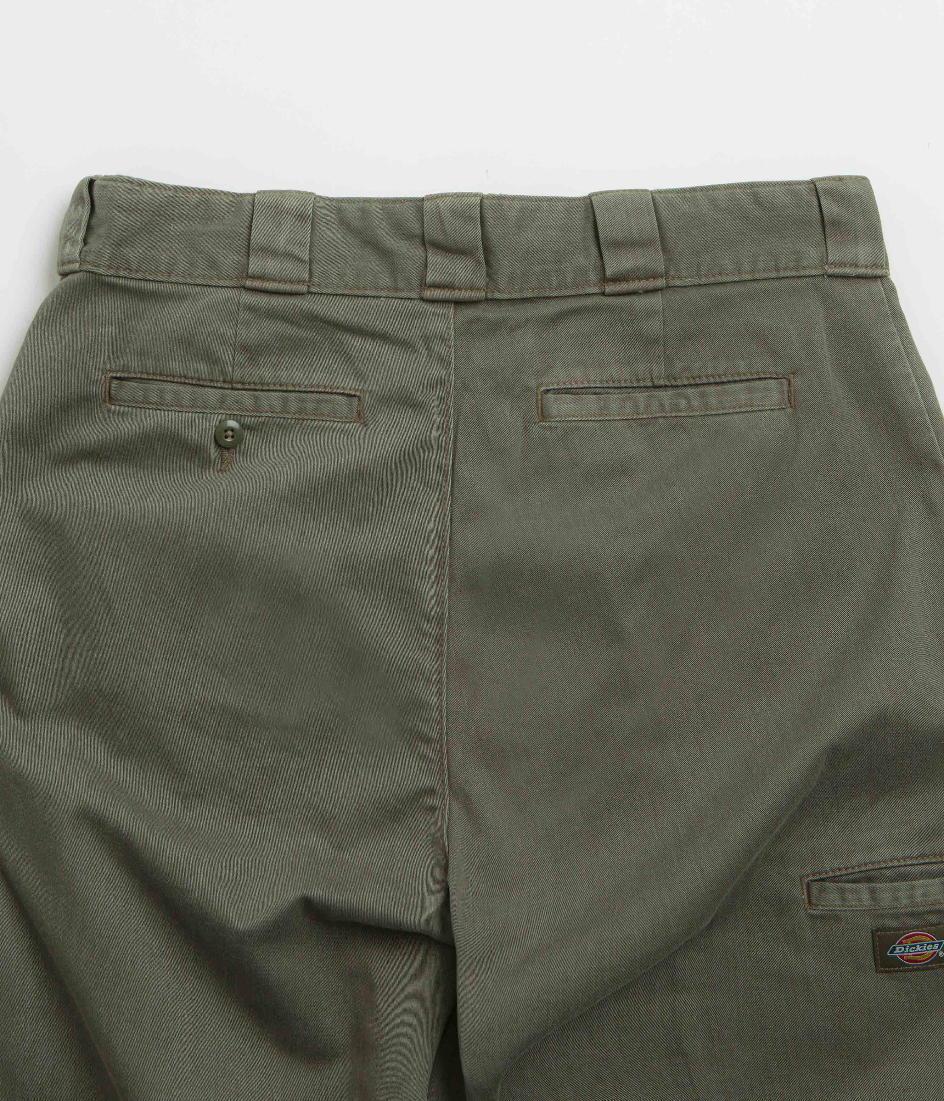 Dickies Unionville Pleated Work Pants - Military Green - Image 6
