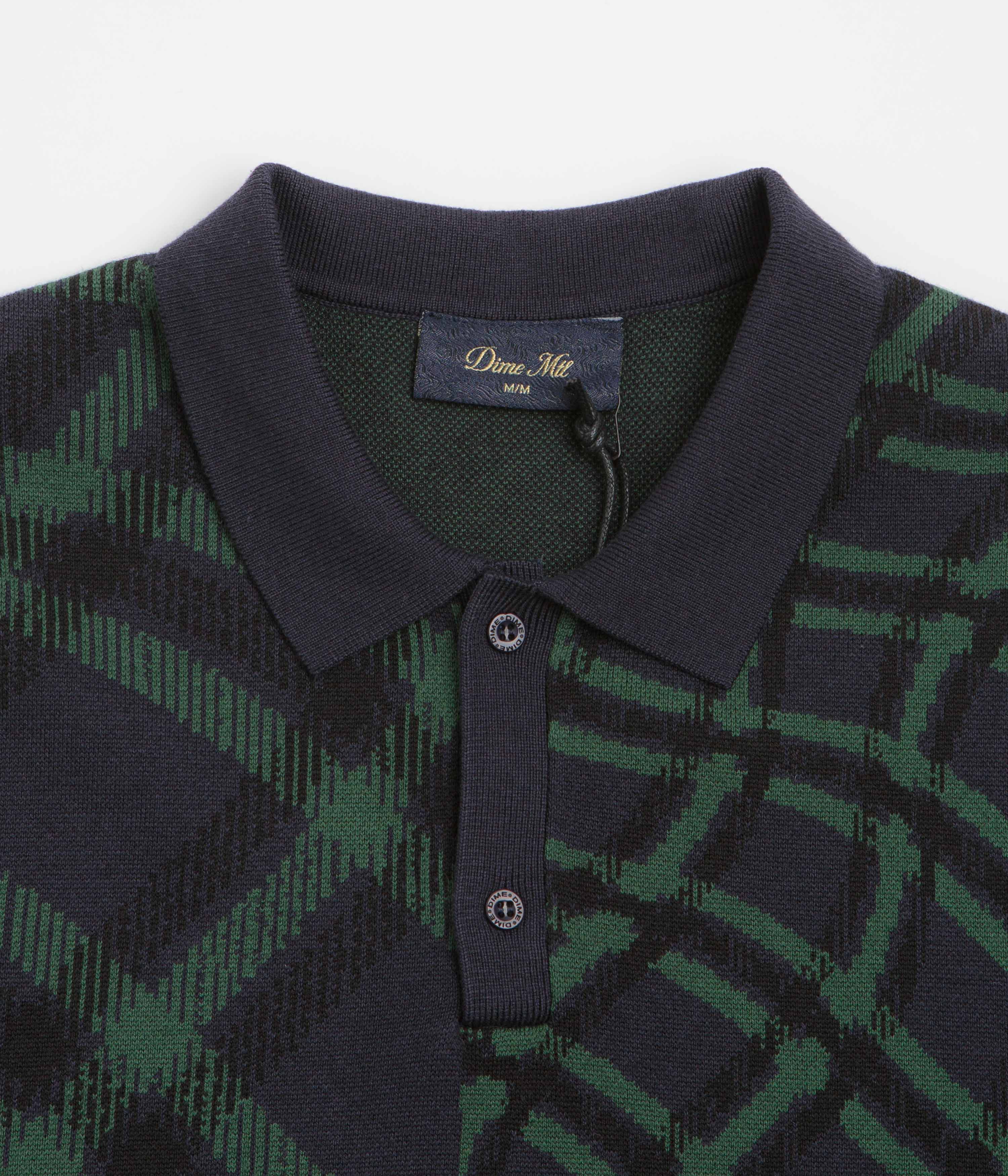 Dime Antique Polo Shirt - Navy Multi - Image 2