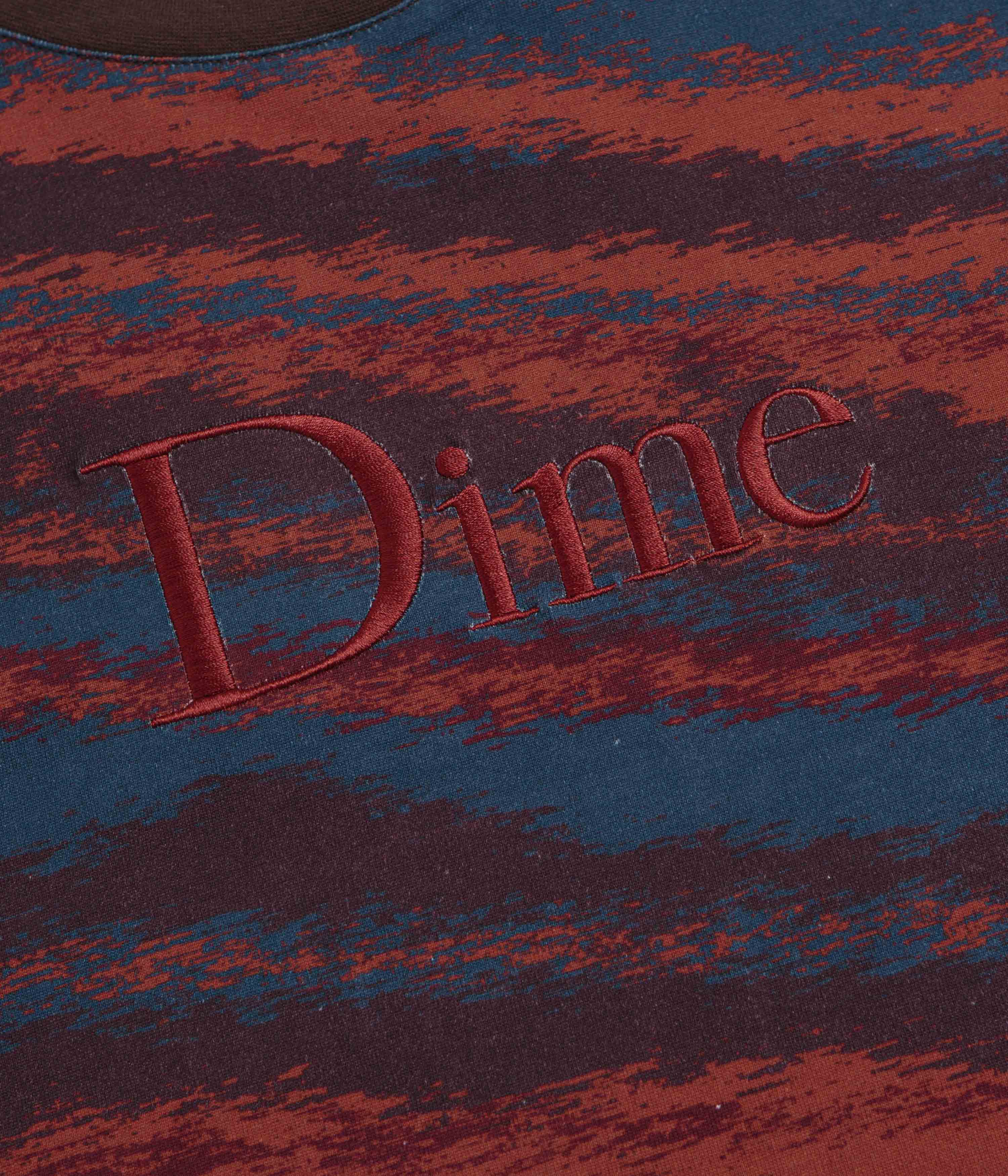 Dime Brushstroke Shirt - Bordeaux - Image 3