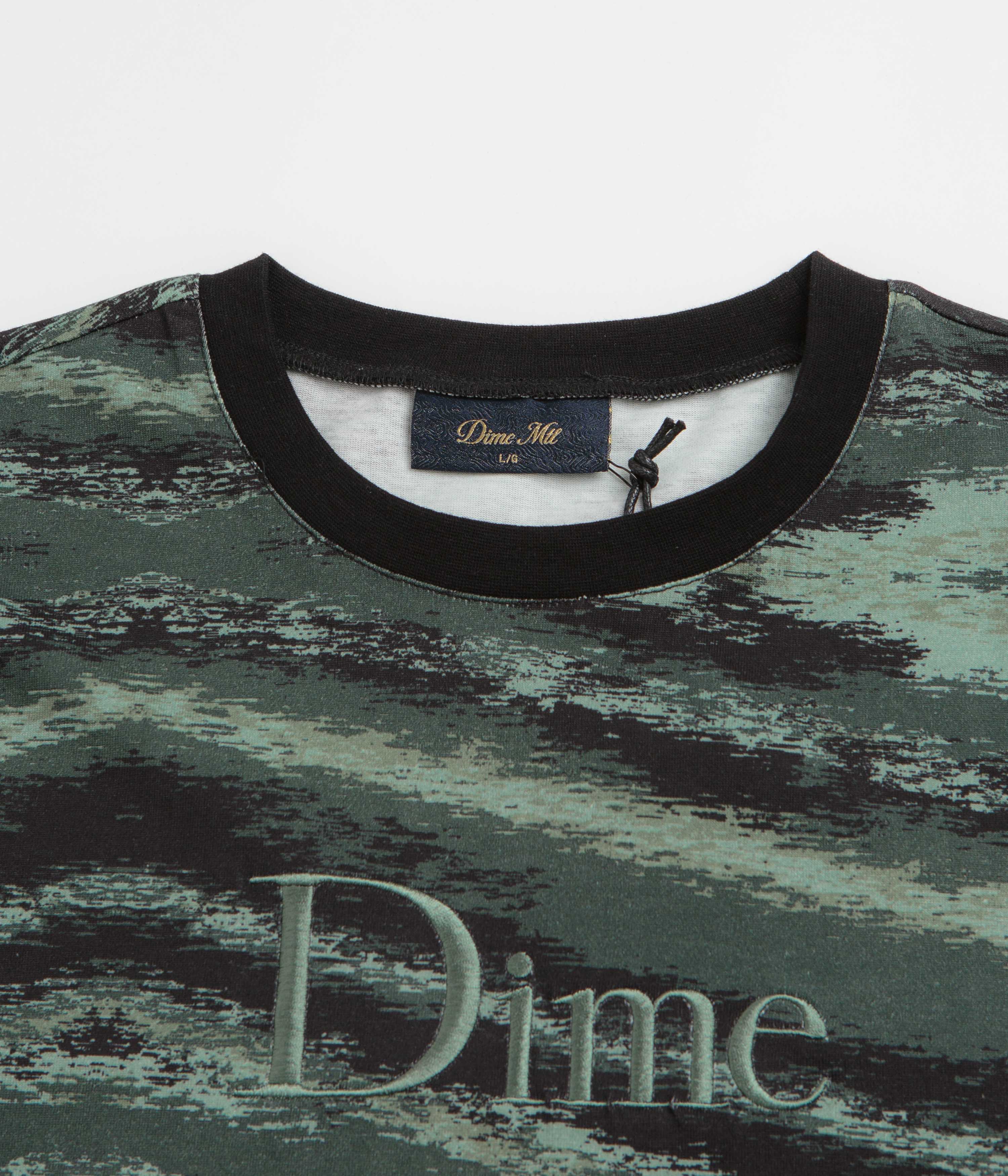 Dime Brushstroke Shirt - Hunter Green - Image 2