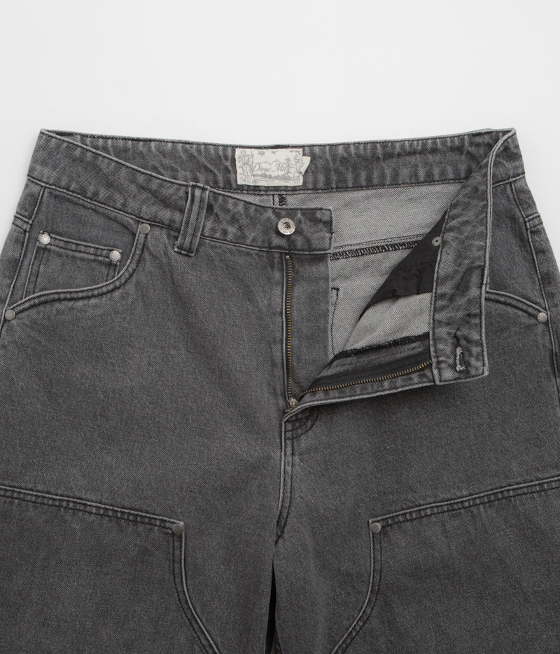 Dime Carpenter Denim Shorts - Faded Black - Image 5