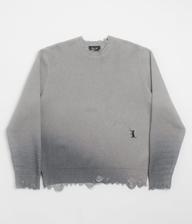 Dime Cat Knit Sweatshirt - Storm