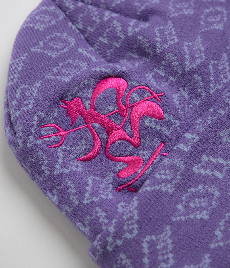 Dime Chopper Fold Beanie - Lavender - Image 2