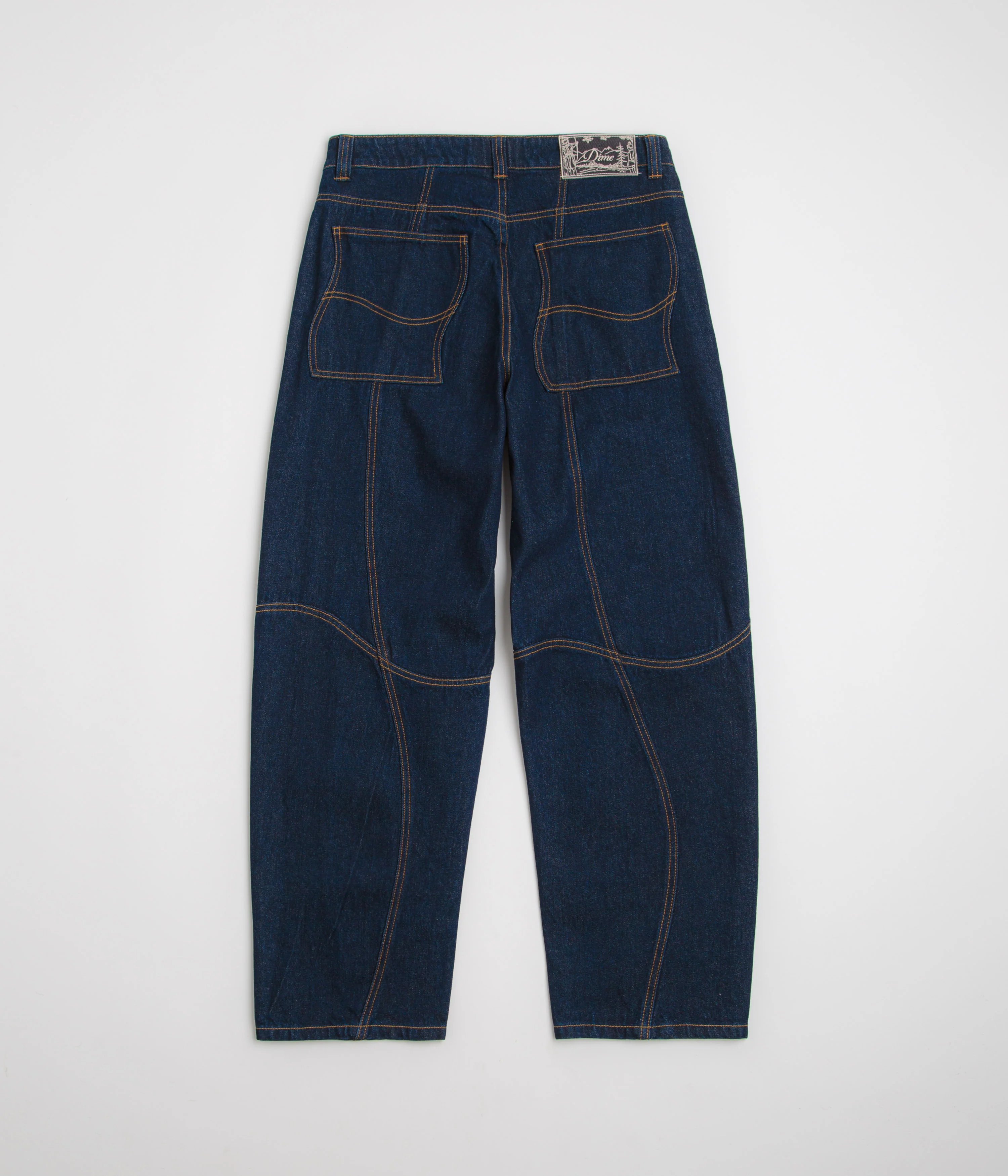 Dime Classic Baggy Denim Pants - Indigo Paneled - Image 3