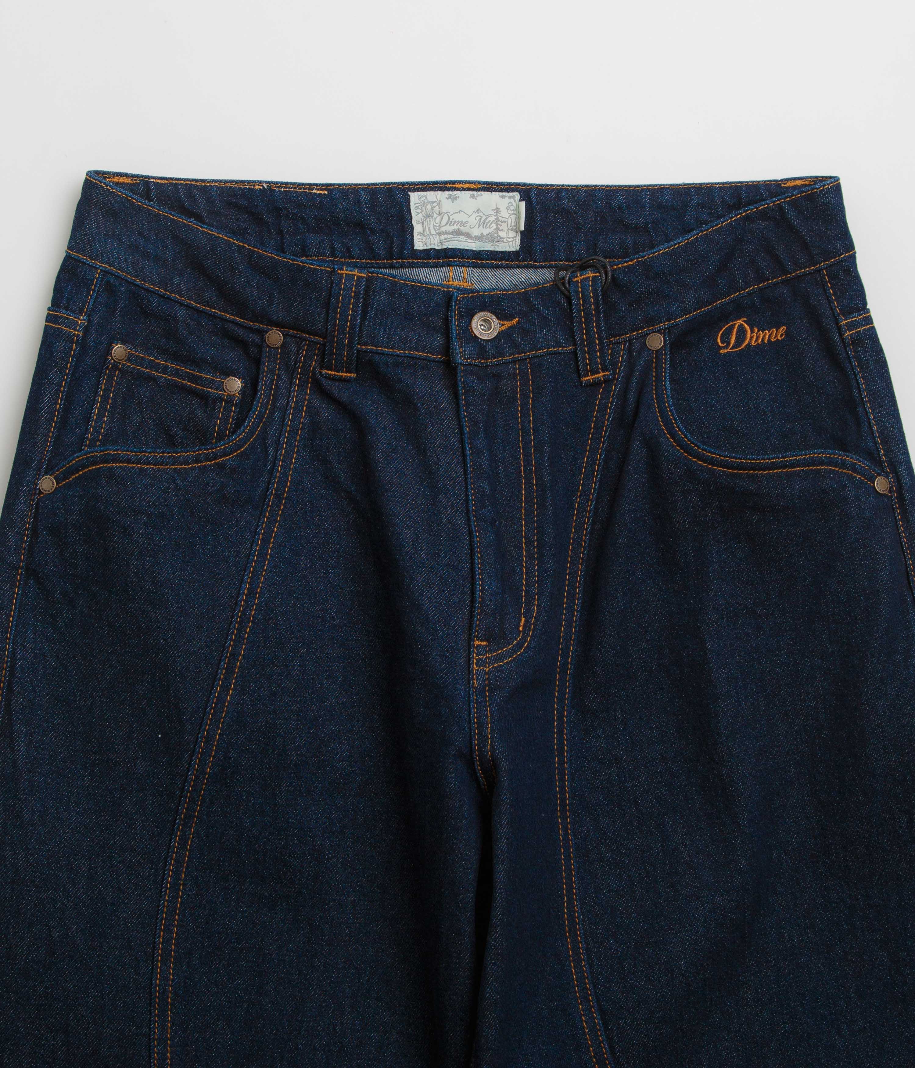 Dime Classic Baggy Denim Pants - Indigo Paneled - Image 4